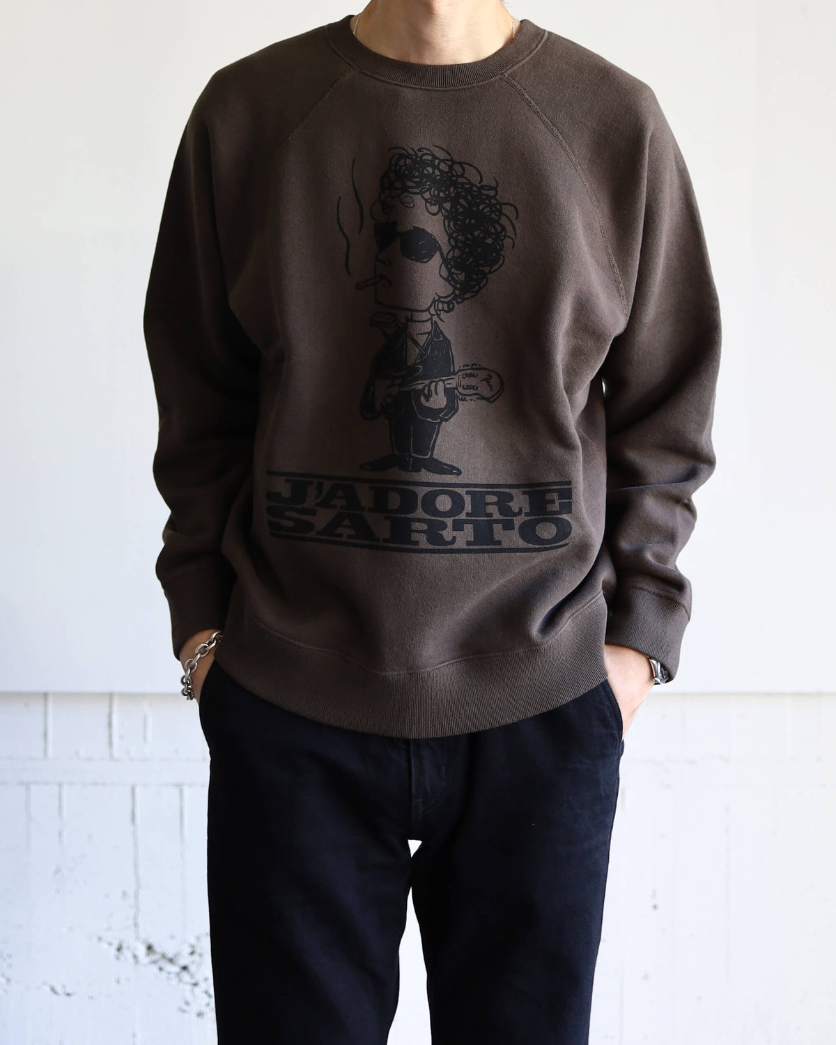 SINGER-SONG WRITER PRINT SWEATSHIRT "SHADOW"