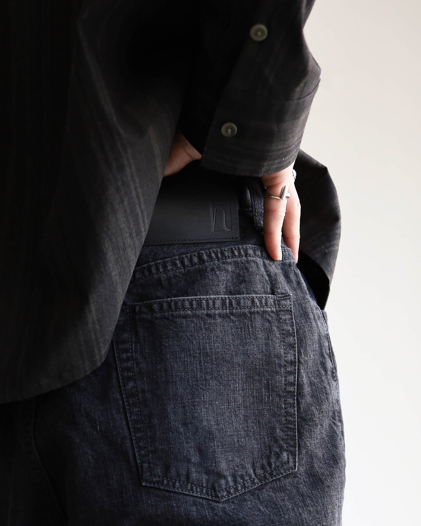 ZIMBABWE COTTON DENIM ASHLEY JEANS "FD GRAY"