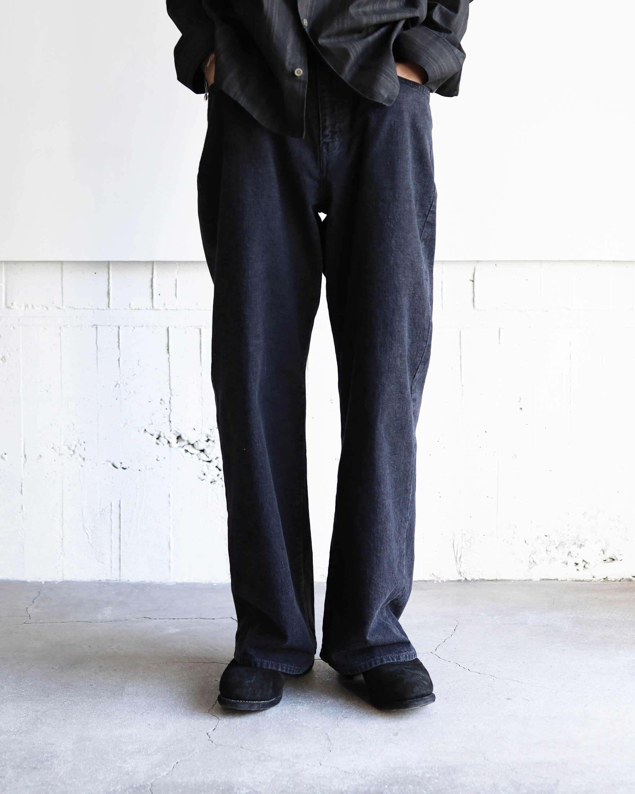 Nakedgauge Ashley Jeans ワイドデニム グレー 2 30% OFF】[ng25s-dpt02]nakedgauge(ネイキッドゲージ)ASHLEY JEANS