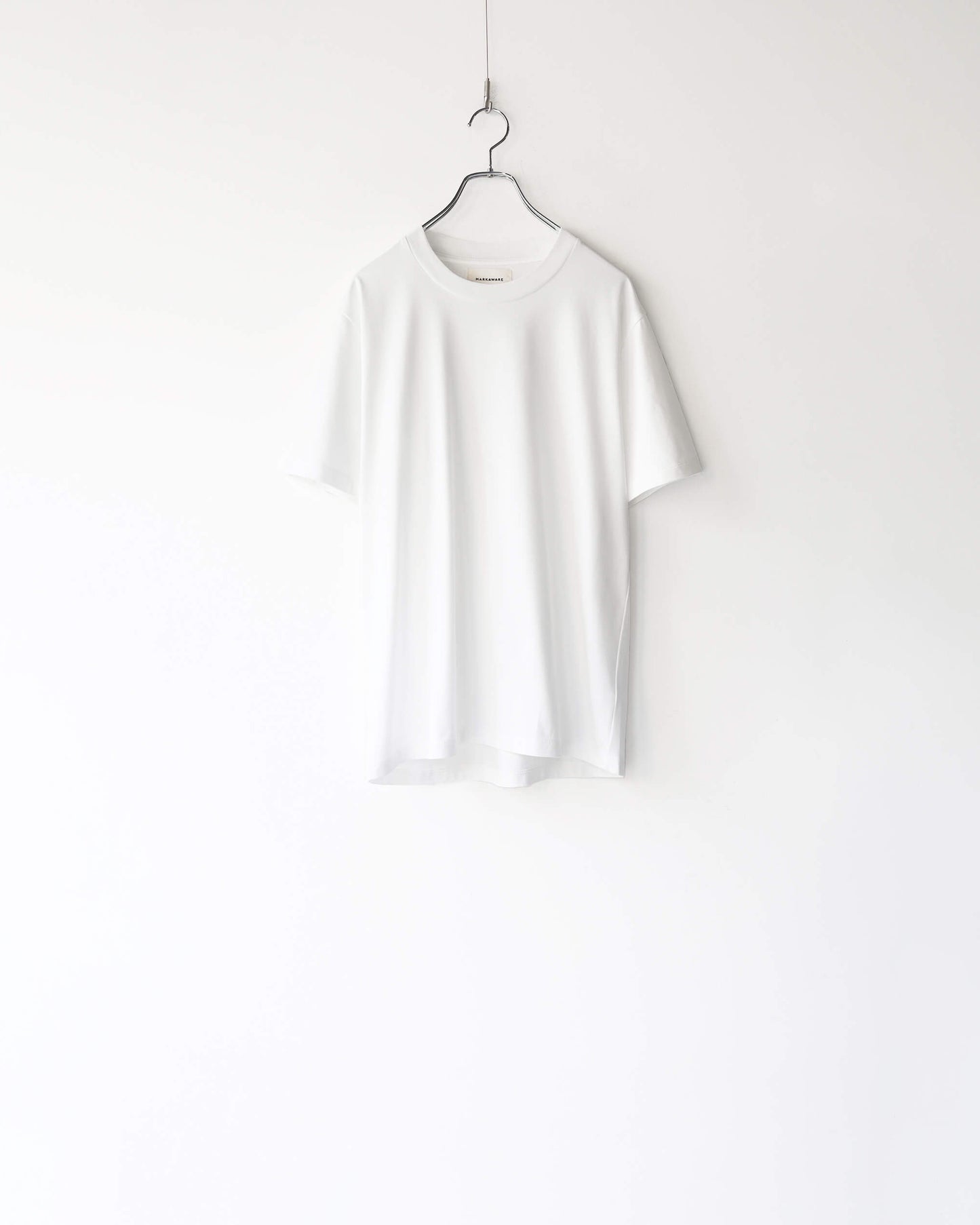 REGULAR FIT Tee ORGANIC GIZA 80/3 JERSEY SURVIVAL CLOTH®︎ "WHITE"
