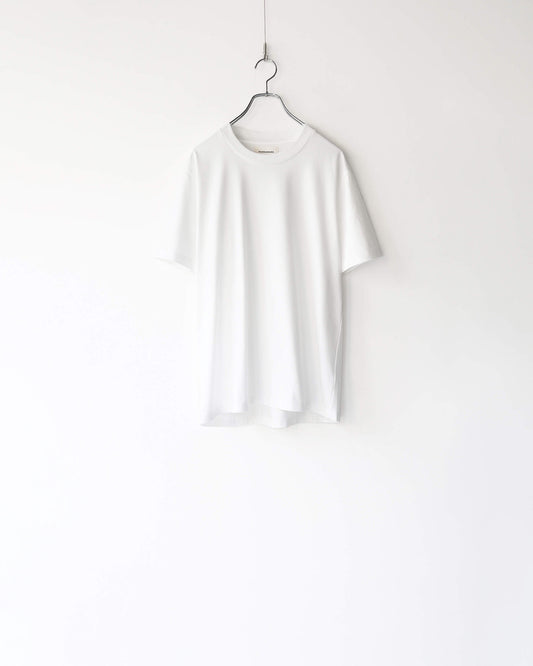 REGULAR FIT Tee ORGANIC GIZA 80/3 JERSEY SURVIVAL CLOTH®︎ "WHITE"