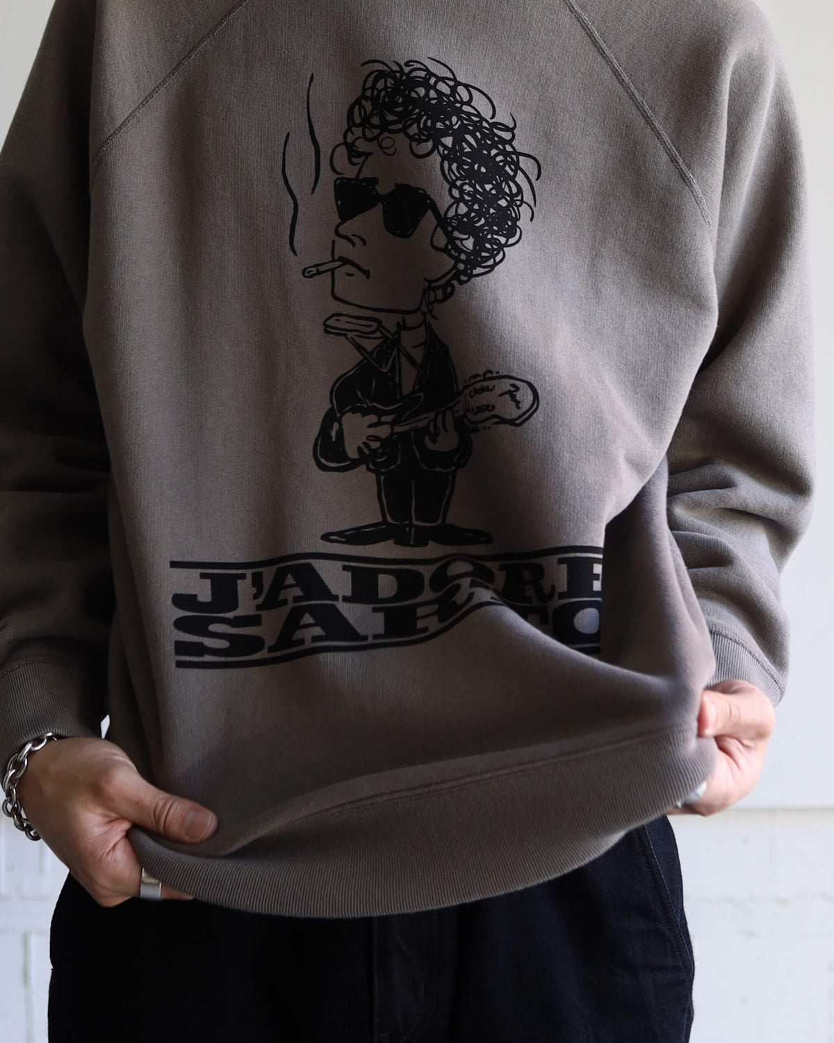 SINGER-SONG WRITER PRINT SWEATSHIRT "ATOM"