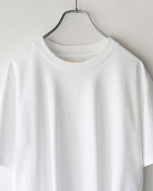 REGULAR FIT Tee ORGANIC GIZA 80/3 JERSEY SURVIVAL CLOTH®︎ "WHITE"