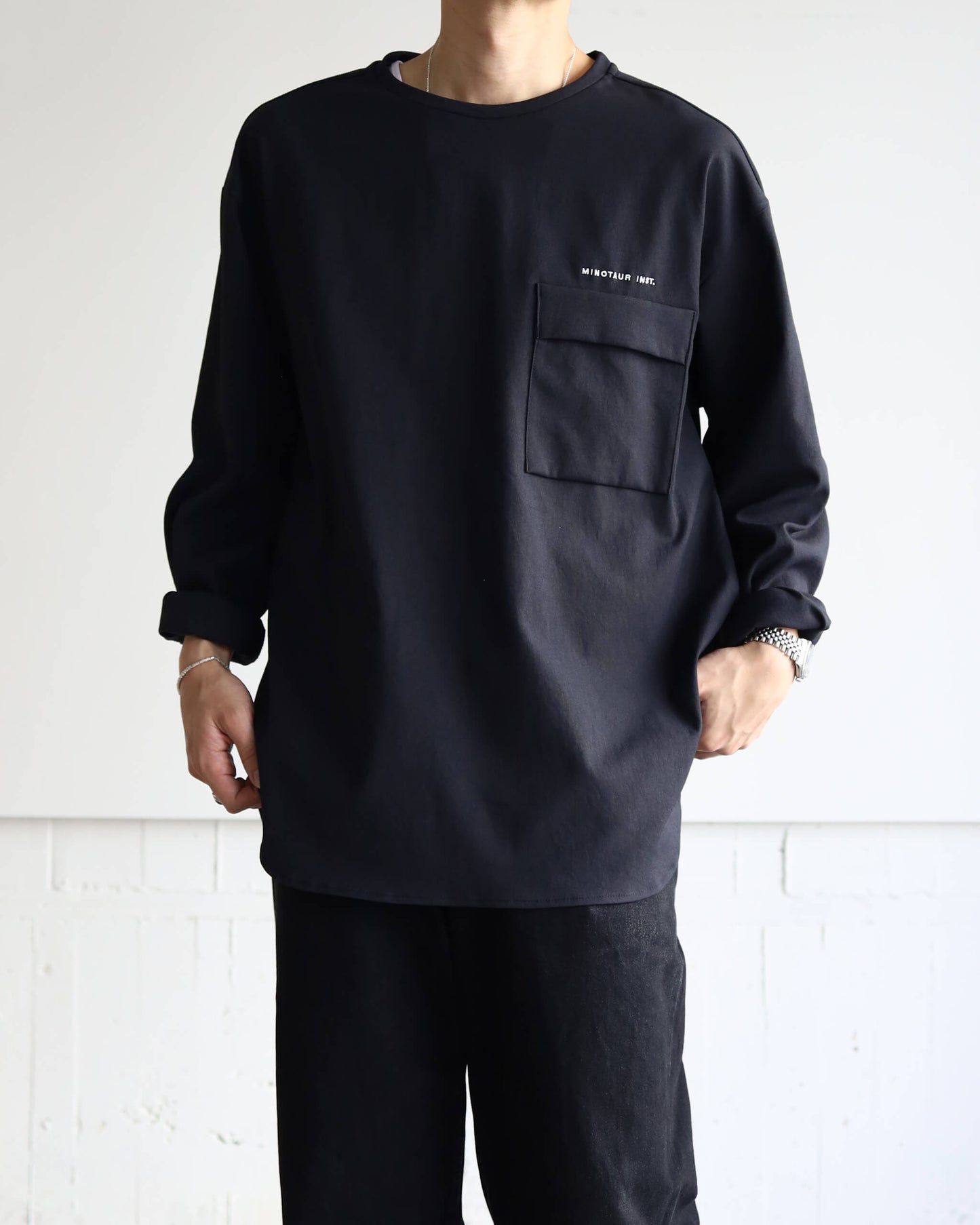 CREW SHIRTS "BLACK"