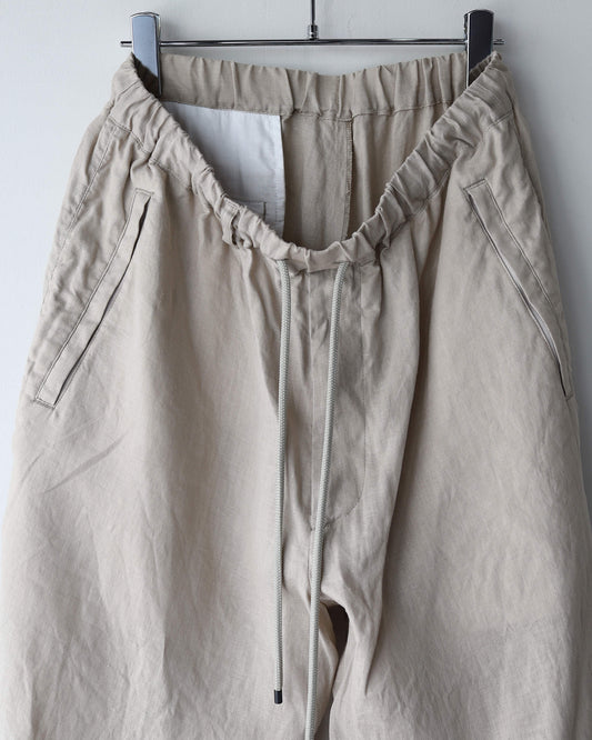 EASY ARMY TROUSERS HEMP SHIRTING "TAUPE"