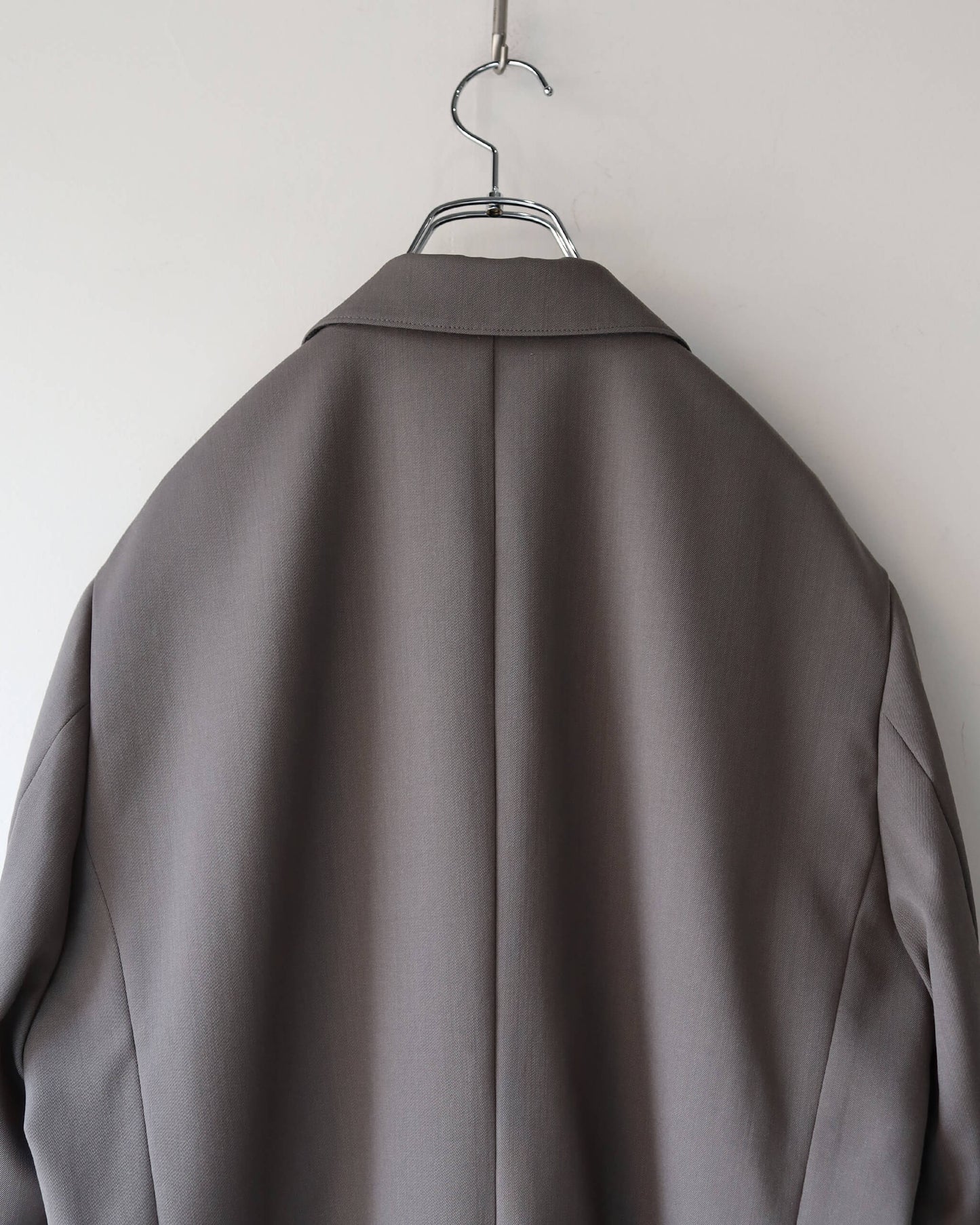 Ganshin wool gabardine - Dawson "Gray khaki"