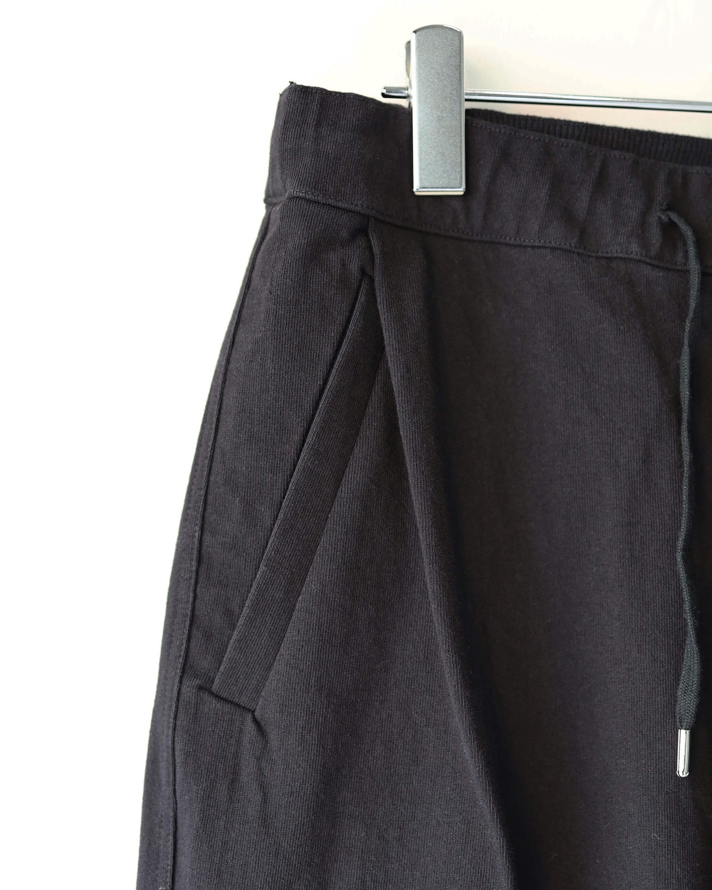 COTTON DENSE JERSEY / TRACK TROUSER "BLACK"
