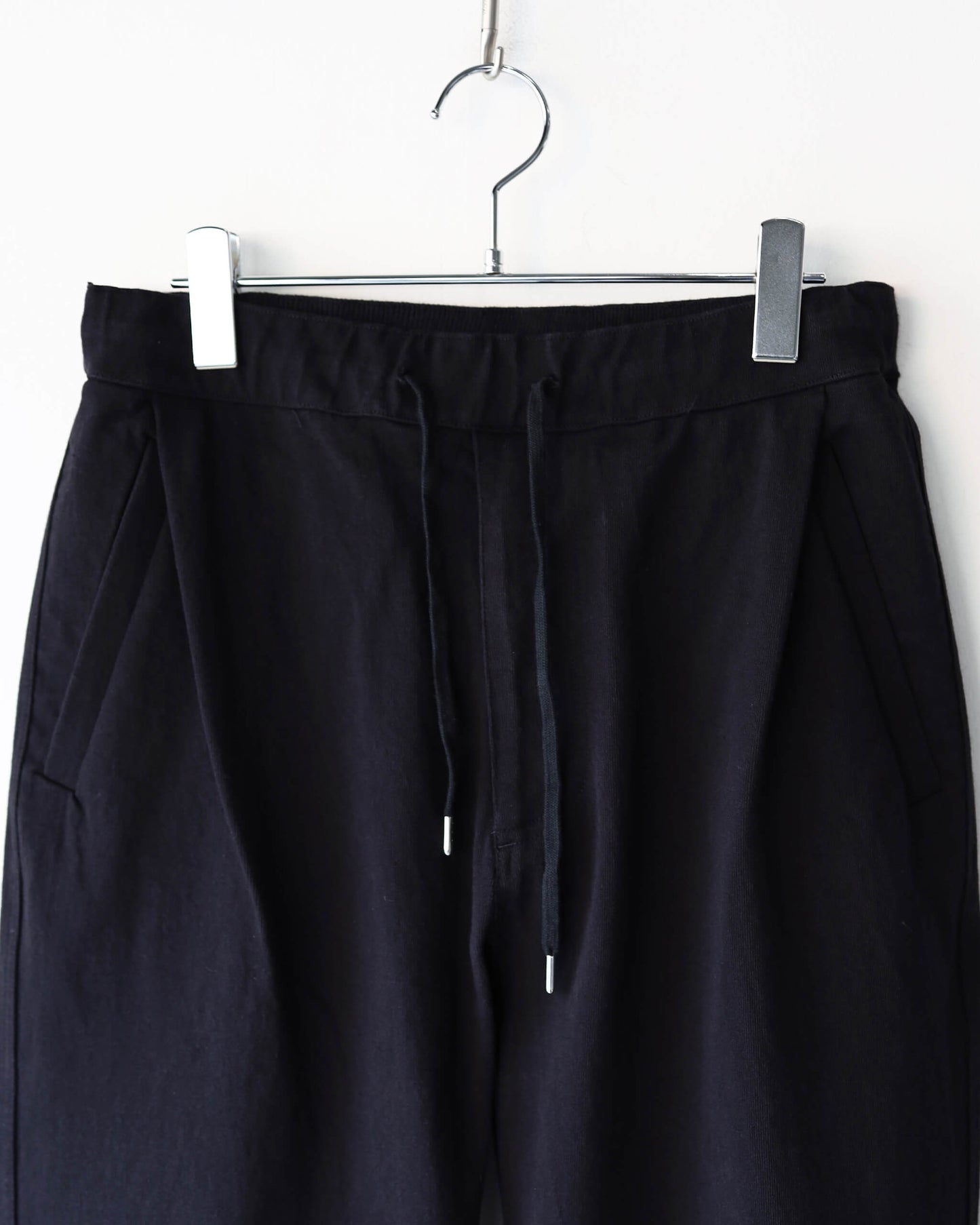 COTTON DENSE JERSEY / TRACK TROUSER "BLACK"