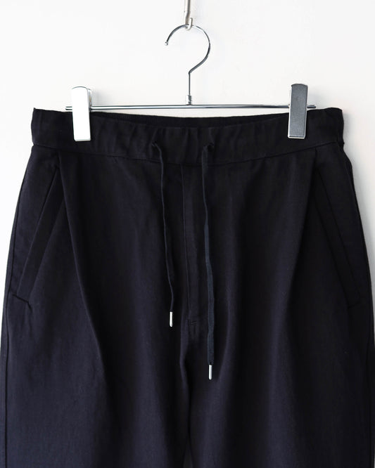 COTTON DENSE JERSEY / TRACK TROUSER "BLACK"