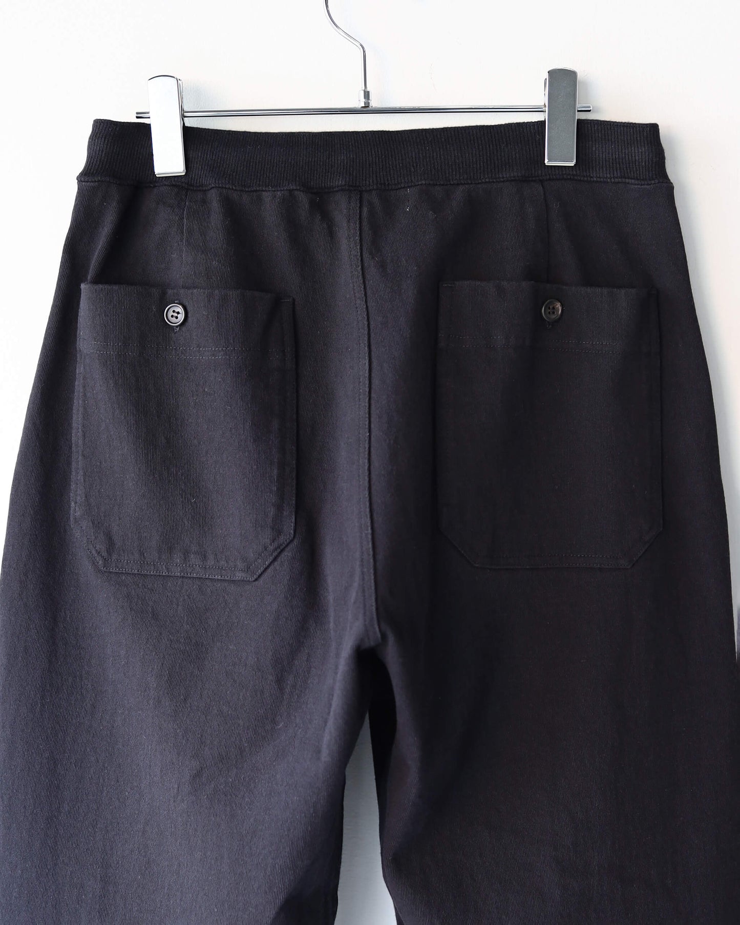 COTTON DENSE JERSEY / TRACK TROUSER "BLACK"
