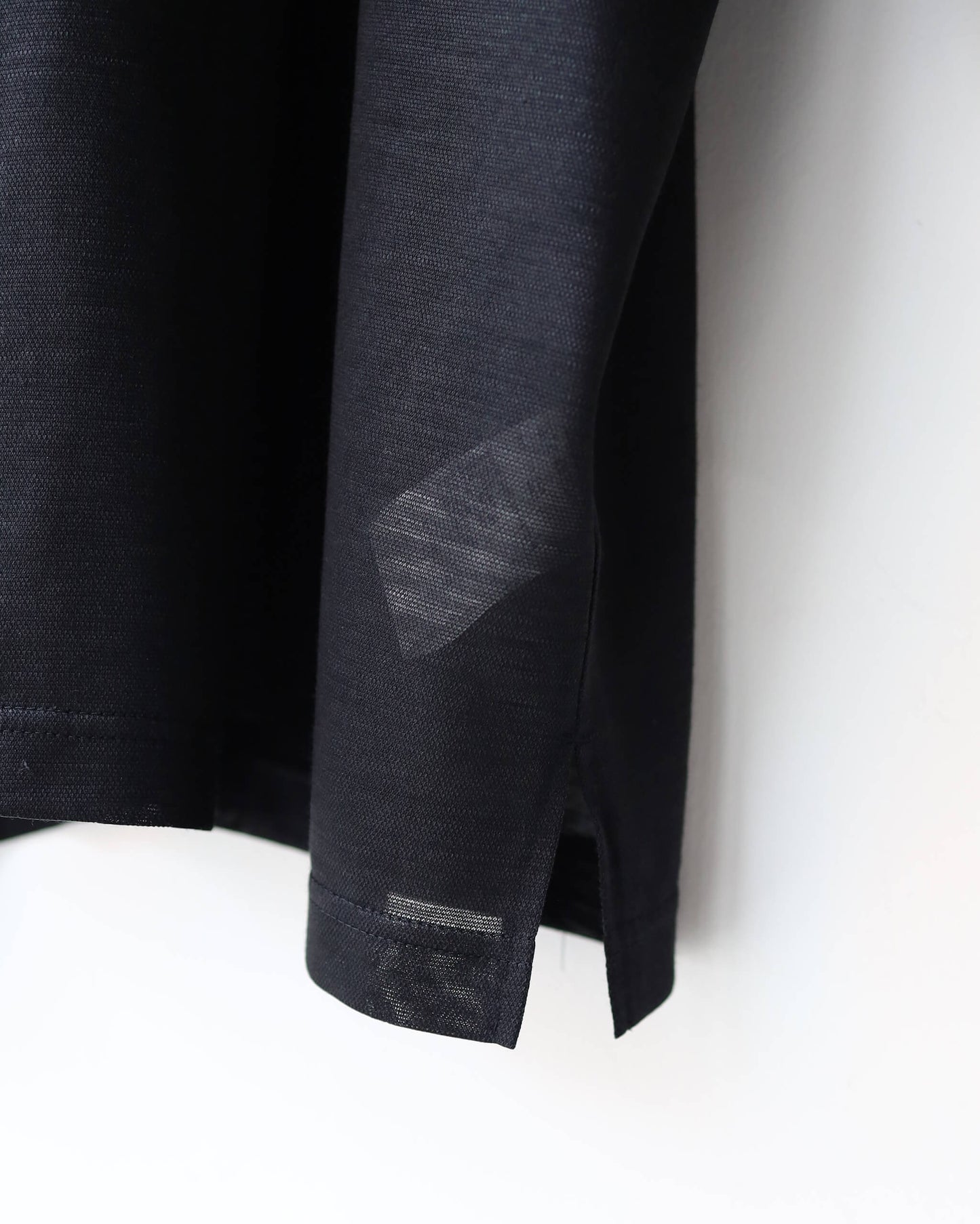 28G Silk Ramie SS Tee "BLACK"