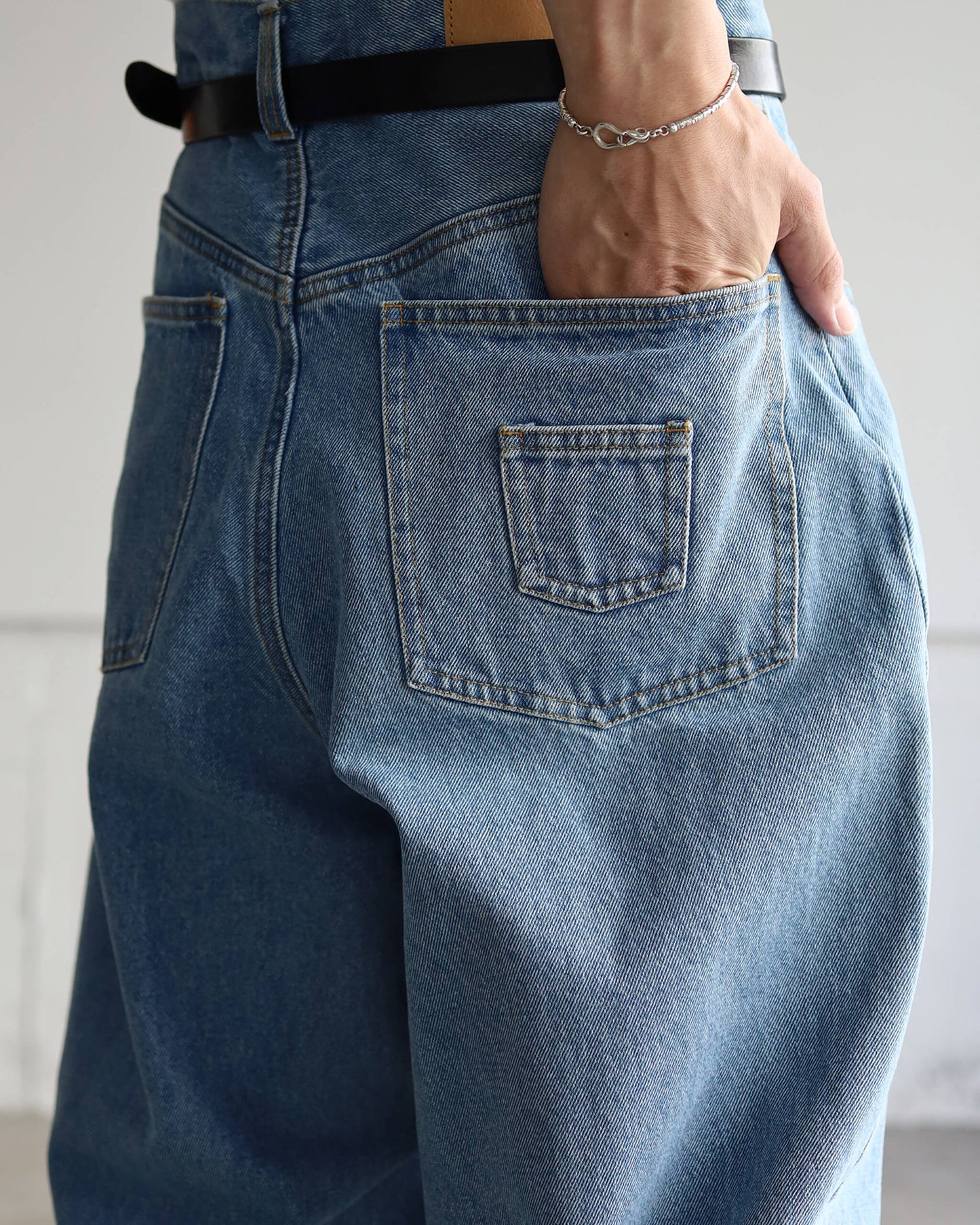 6 POCKET JEANS "SAX"