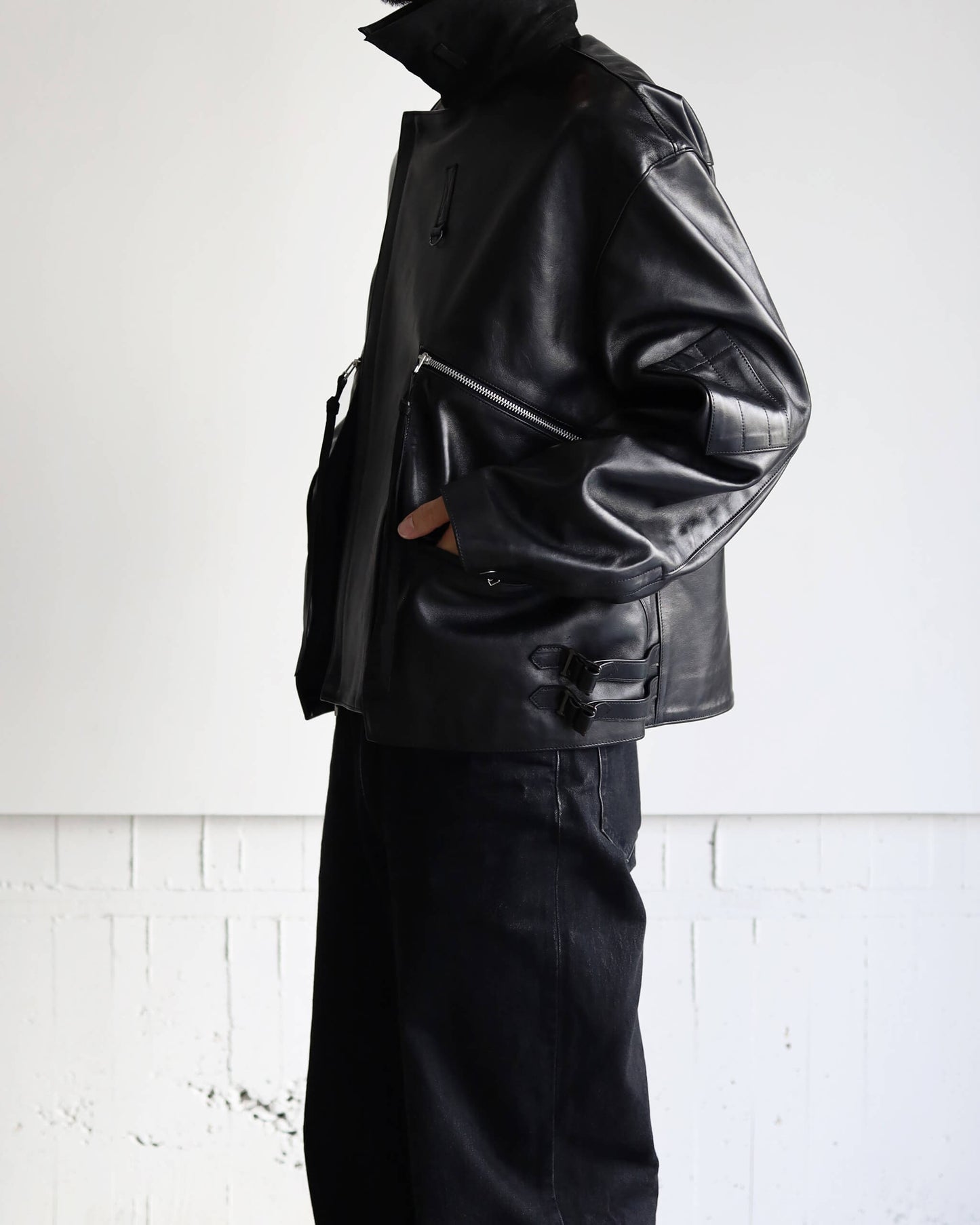 LEATHER MK3 JACKET "Bk"