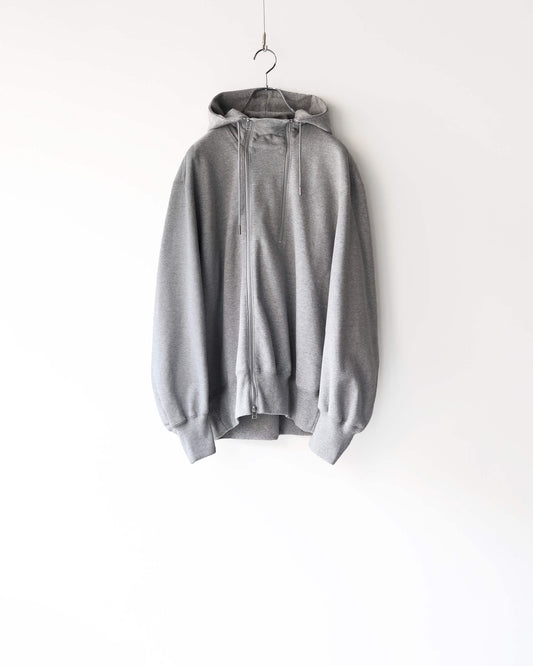 DOUBLE FRONT SWEAT HOODIE "Gr"