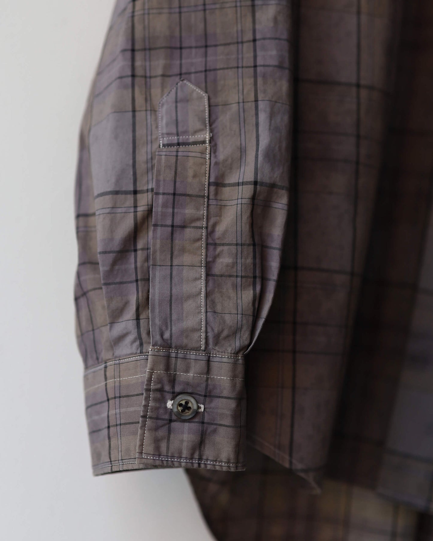 SMOKED CHECK / REGULAR COLLAR SHIRT "CHECK"