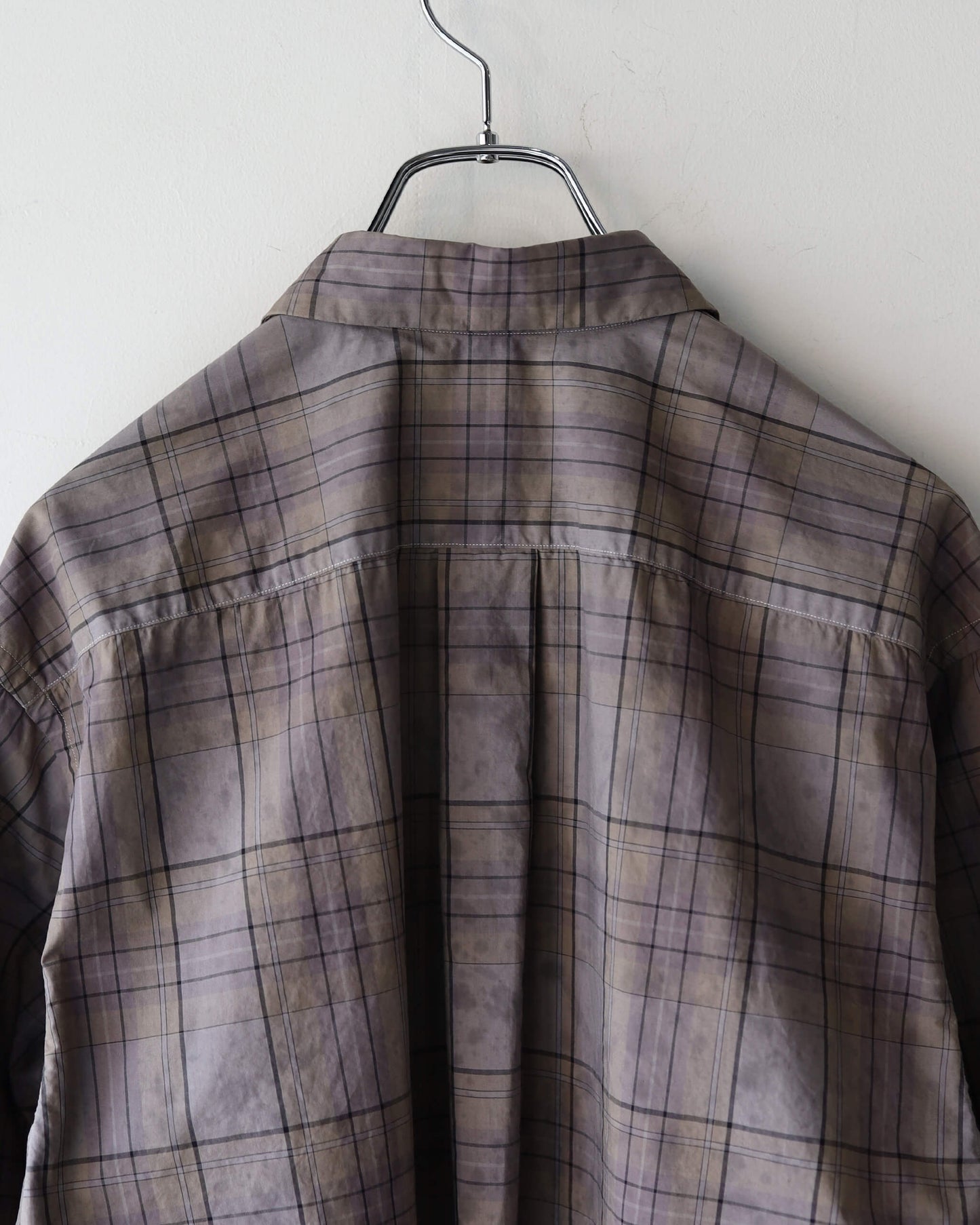 SMOKED CHECK / REGULAR COLLAR SHIRT "CHECK"