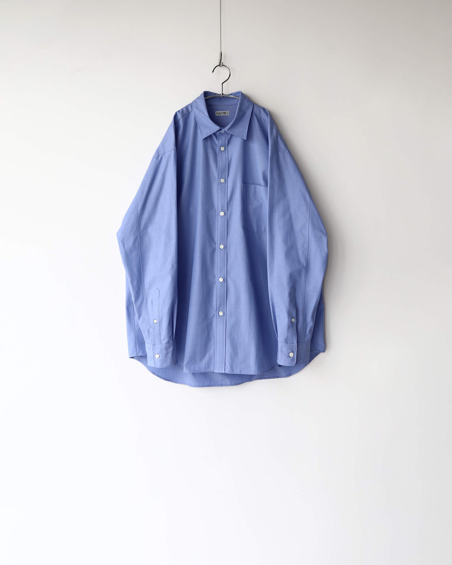 Simpson's poplin - R shirt "Wedgewood Blue"