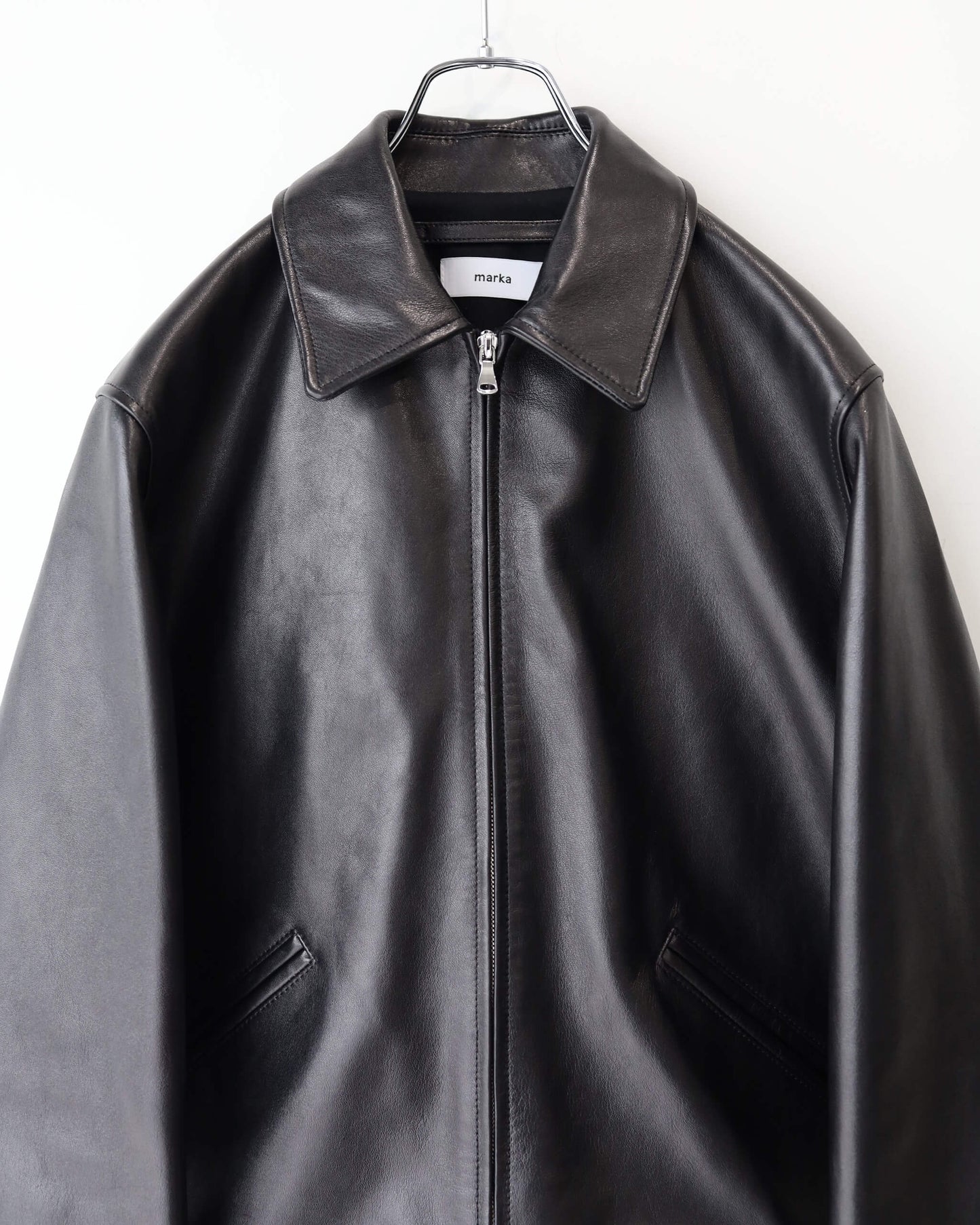 RIDERS JACKET LAMB LEATHER "BLACK"