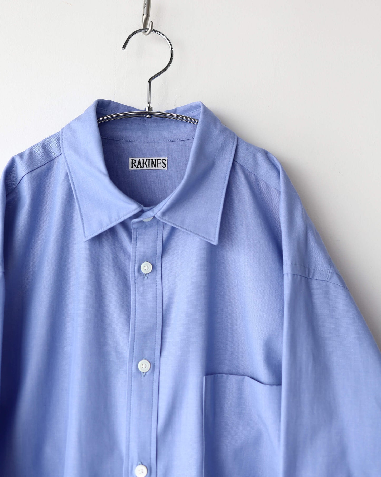 Simpson's poplin - R shirt "Wedgewood Blue"