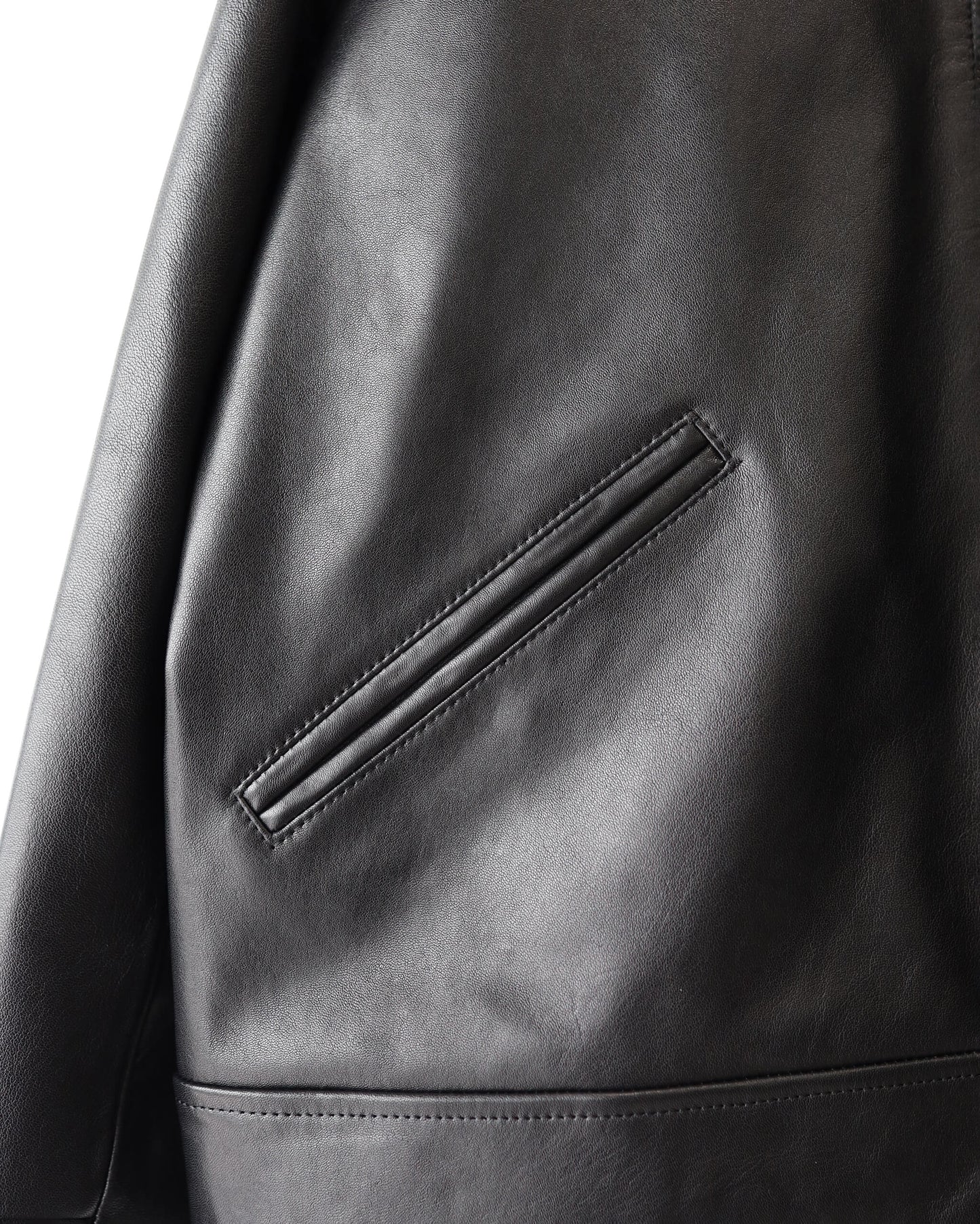 RIDERS JACKET LAMB LEATHER "BLACK"