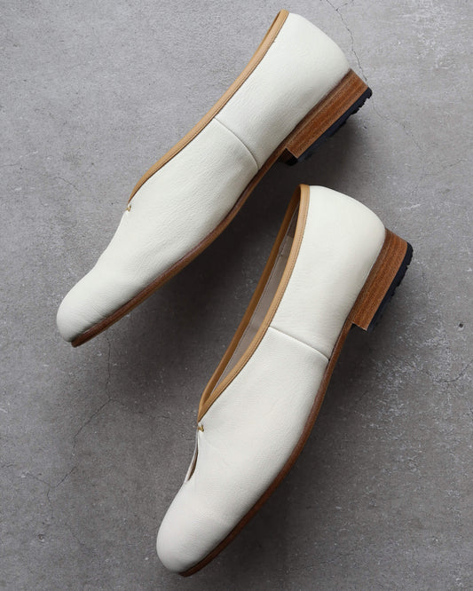 Tear Pumps - White Tanned Goat "White"