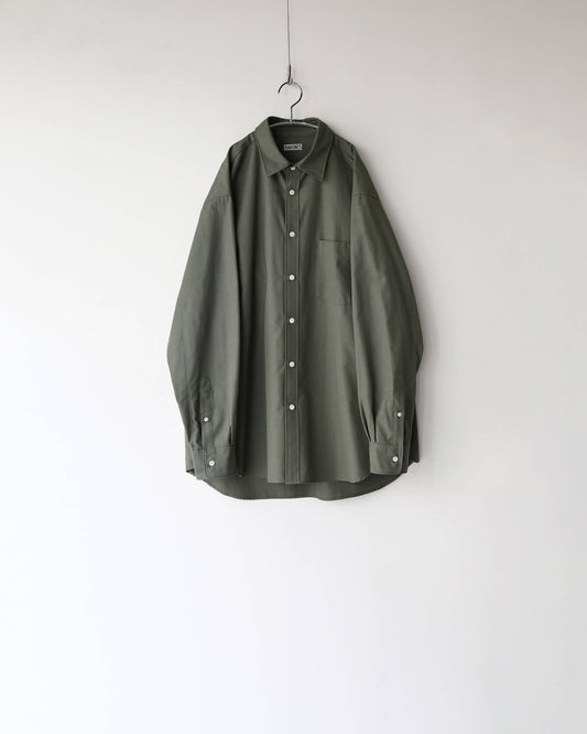 Simpson's poplin - R shirt "Almond Green"