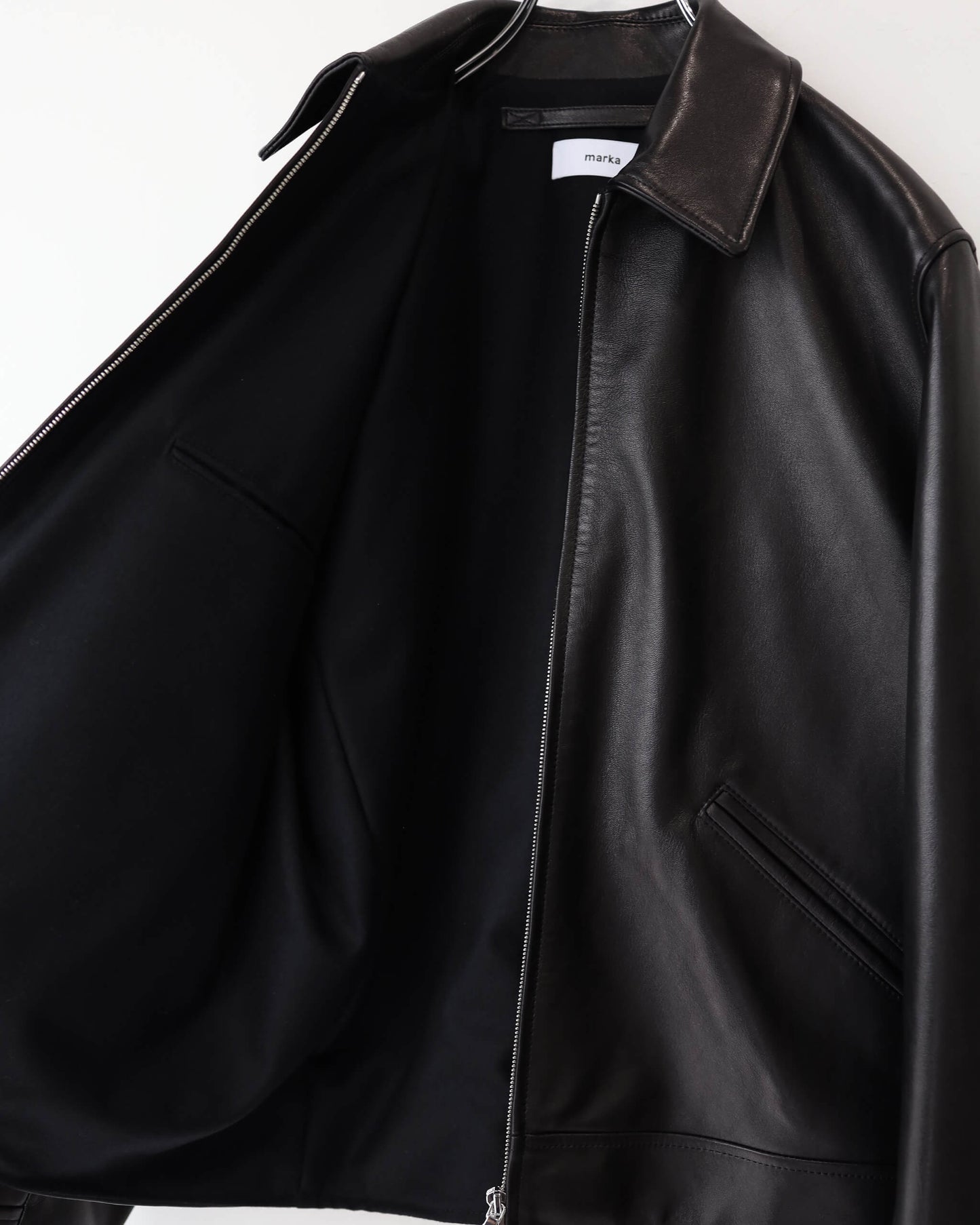 RIDERS JACKET LAMB LEATHER "BLACK"