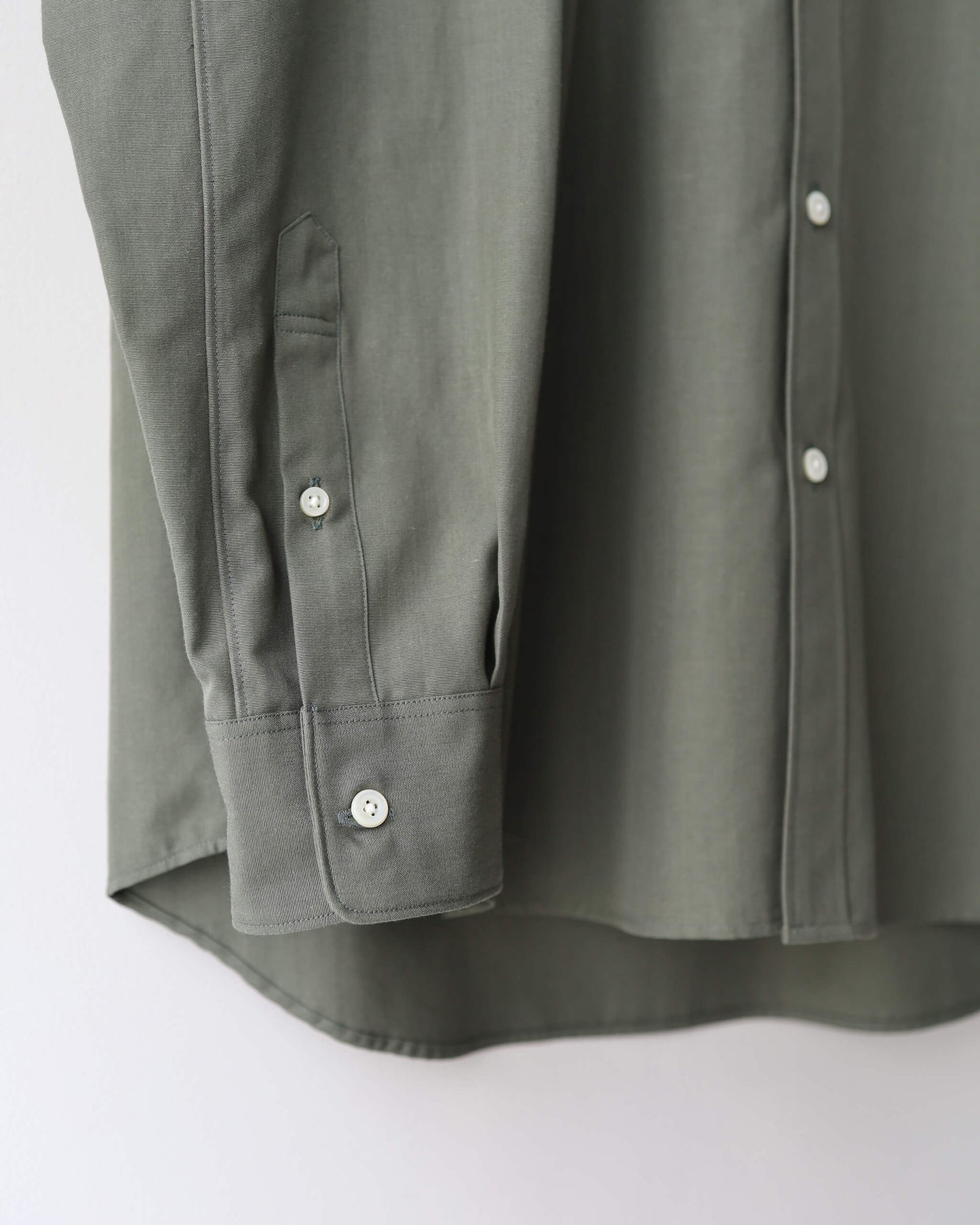 Simpson's poplin - R shirt "Almond Green"