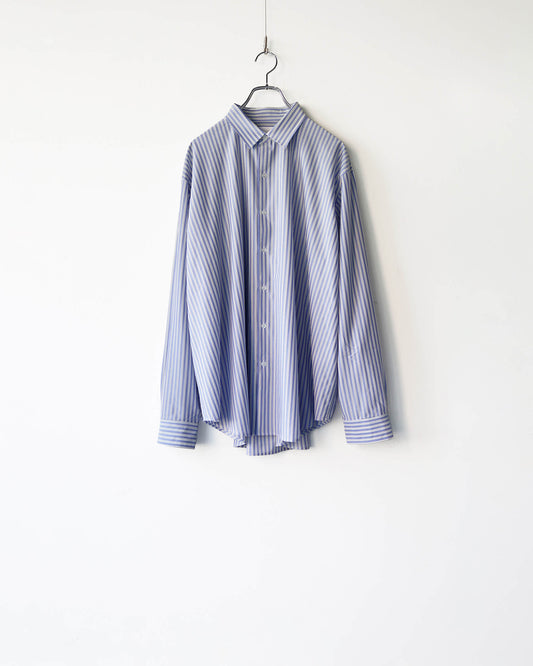46G Stripe Atmosphere Shirt "SAX BLACK"