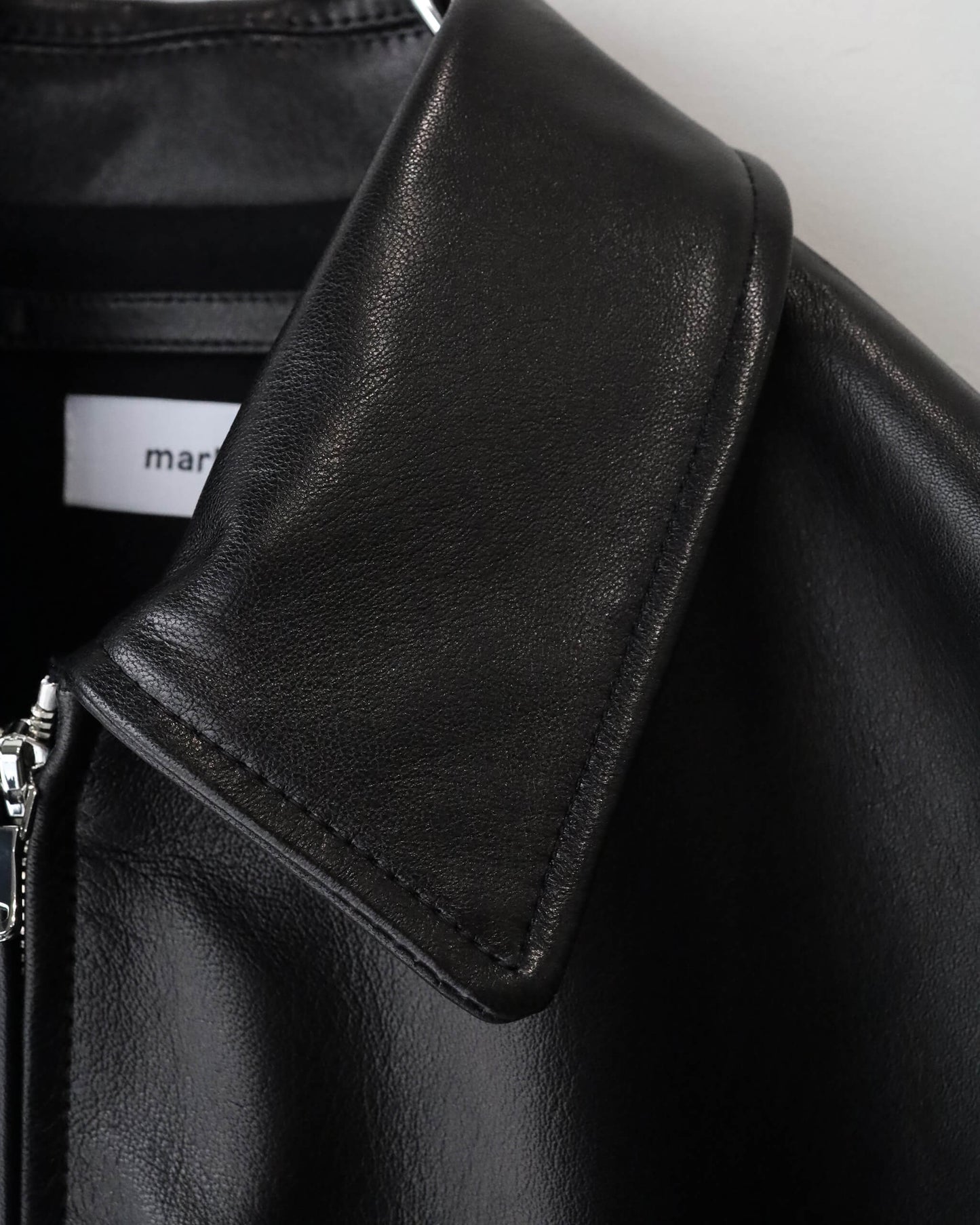 RIDERS JACKET LAMB LEATHER "BLACK"