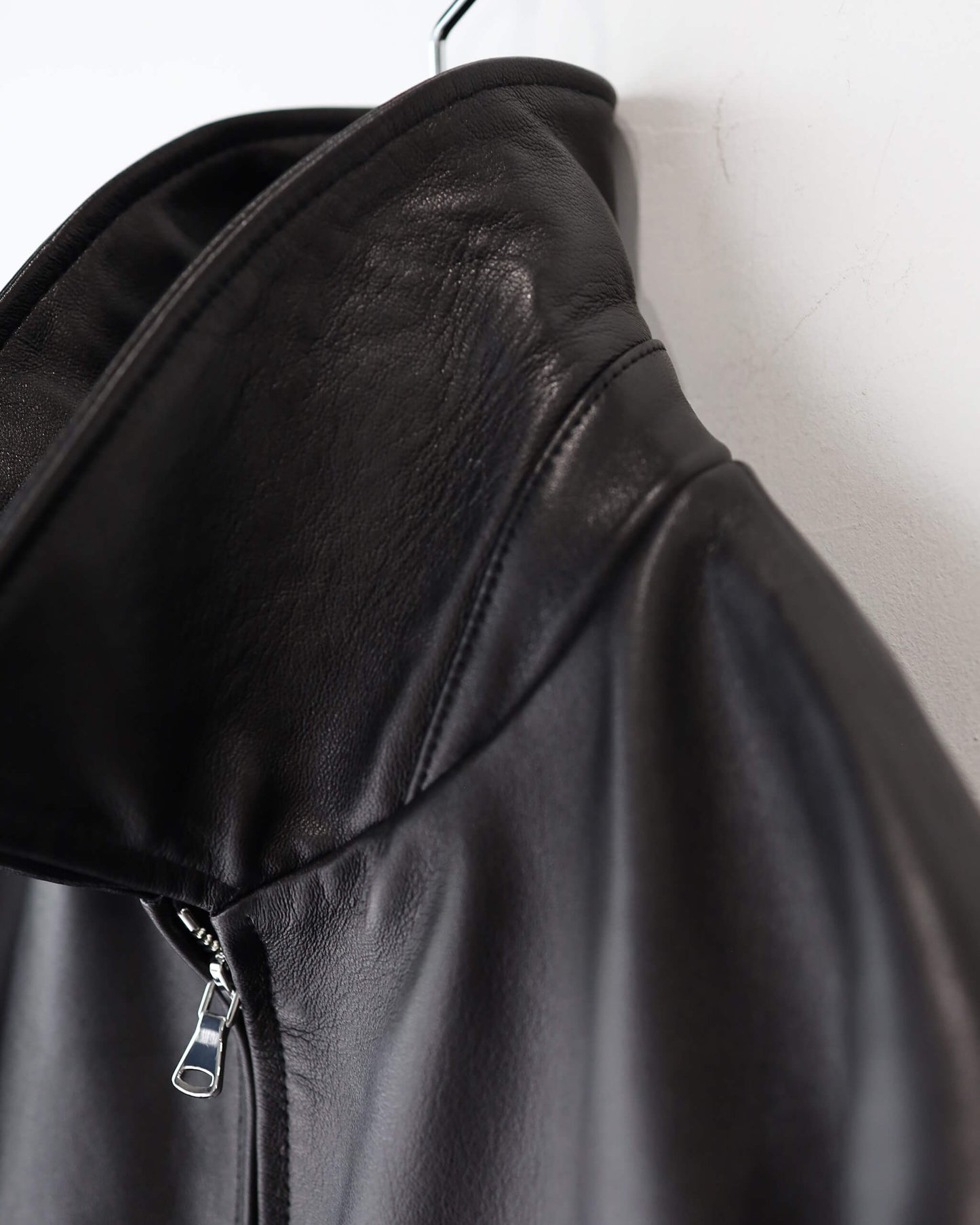 RIDERS JACKET LAMB LEATHER "BLACK"