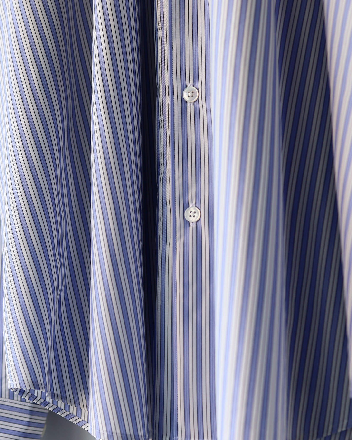 46G Stripe Atmosphere Shirt "SAX BLACK"