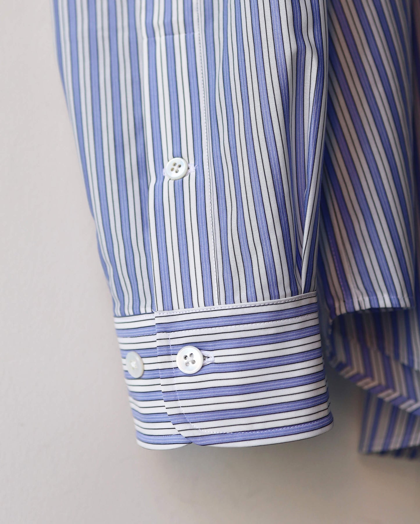 46G Stripe Atmosphere Shirt "SAX BLACK"