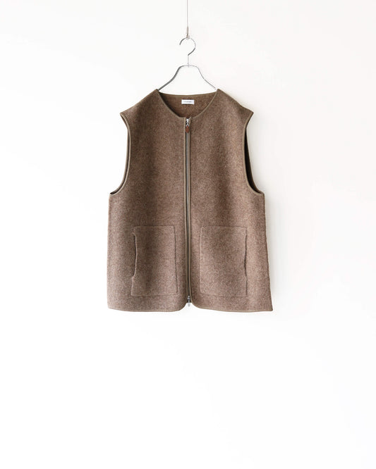 Innocent YAK Zip-up vest "Mocha"