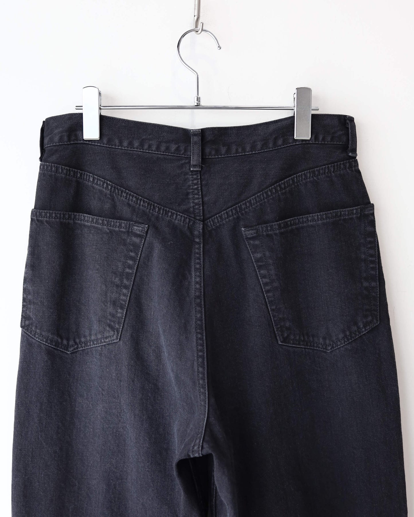 LOOSE STRAIGHT FIT JEANS ORGANIC COTTON 12oz DENIM "BLACK"