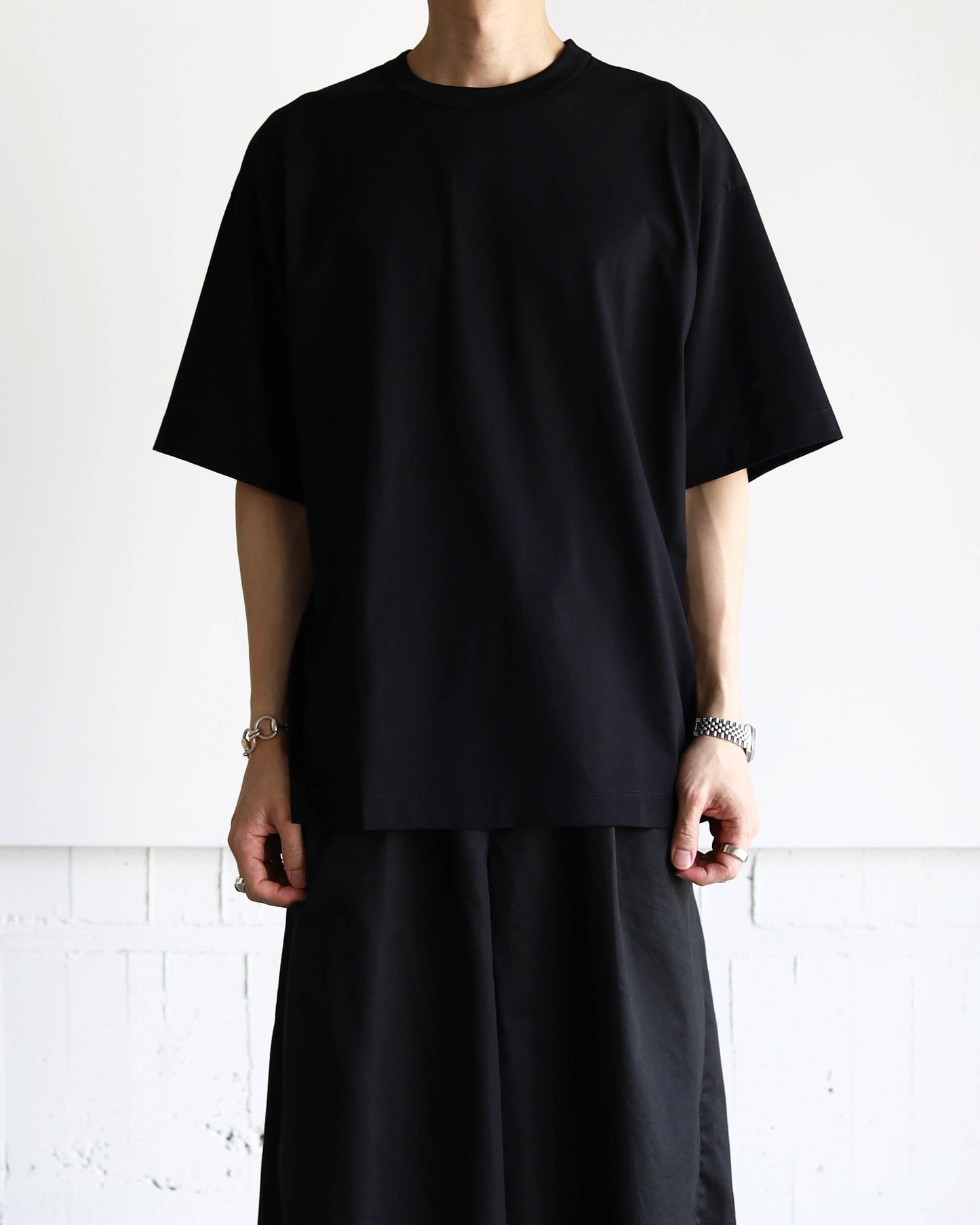 COMFORT FIT Tee GIZA 80/3 KNIT "BLACK"