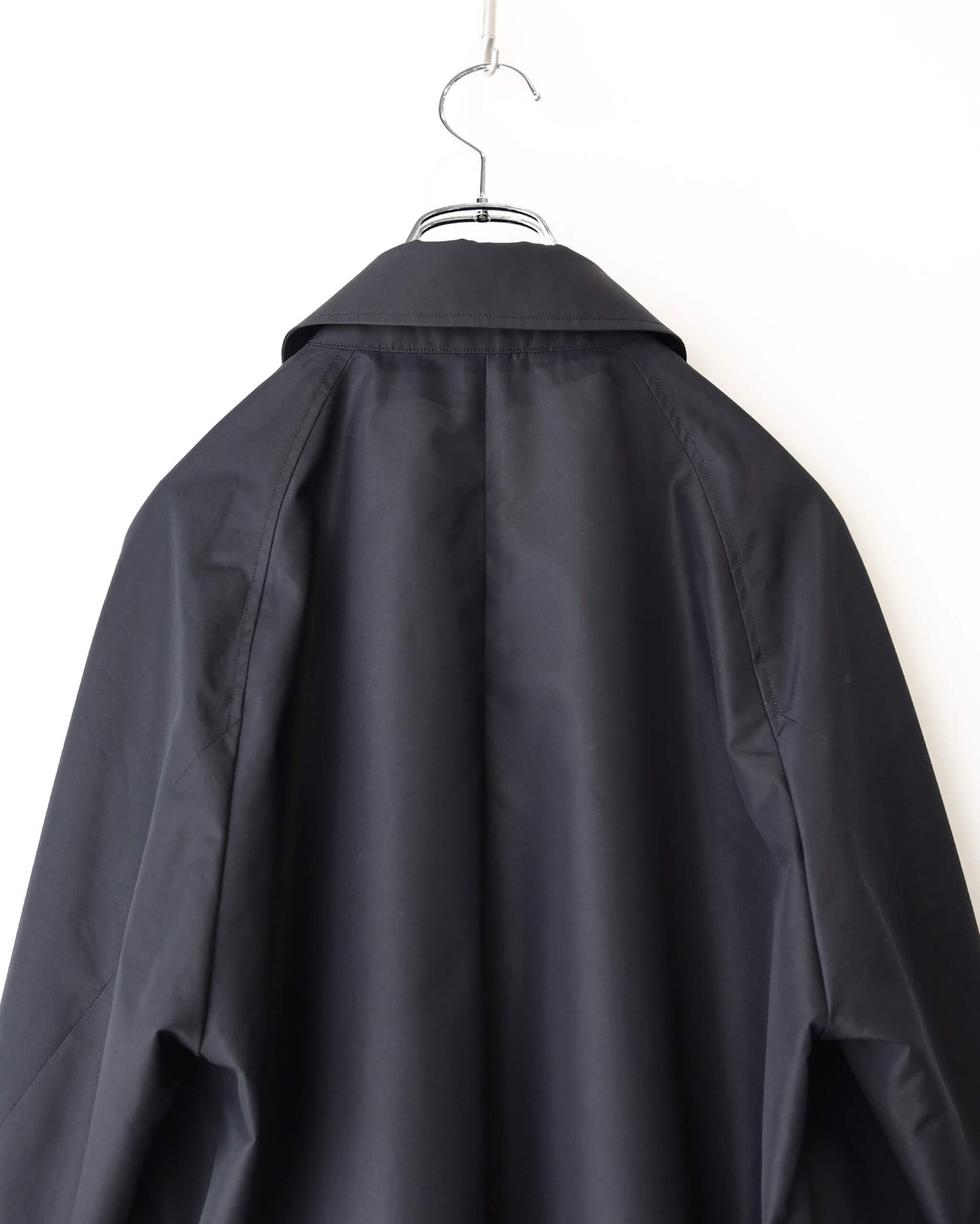 WALKABOUT COAT EGYPTIAN COTTON × RECYCLE POLYESTER WEATHER-CLOTH "BLACK"