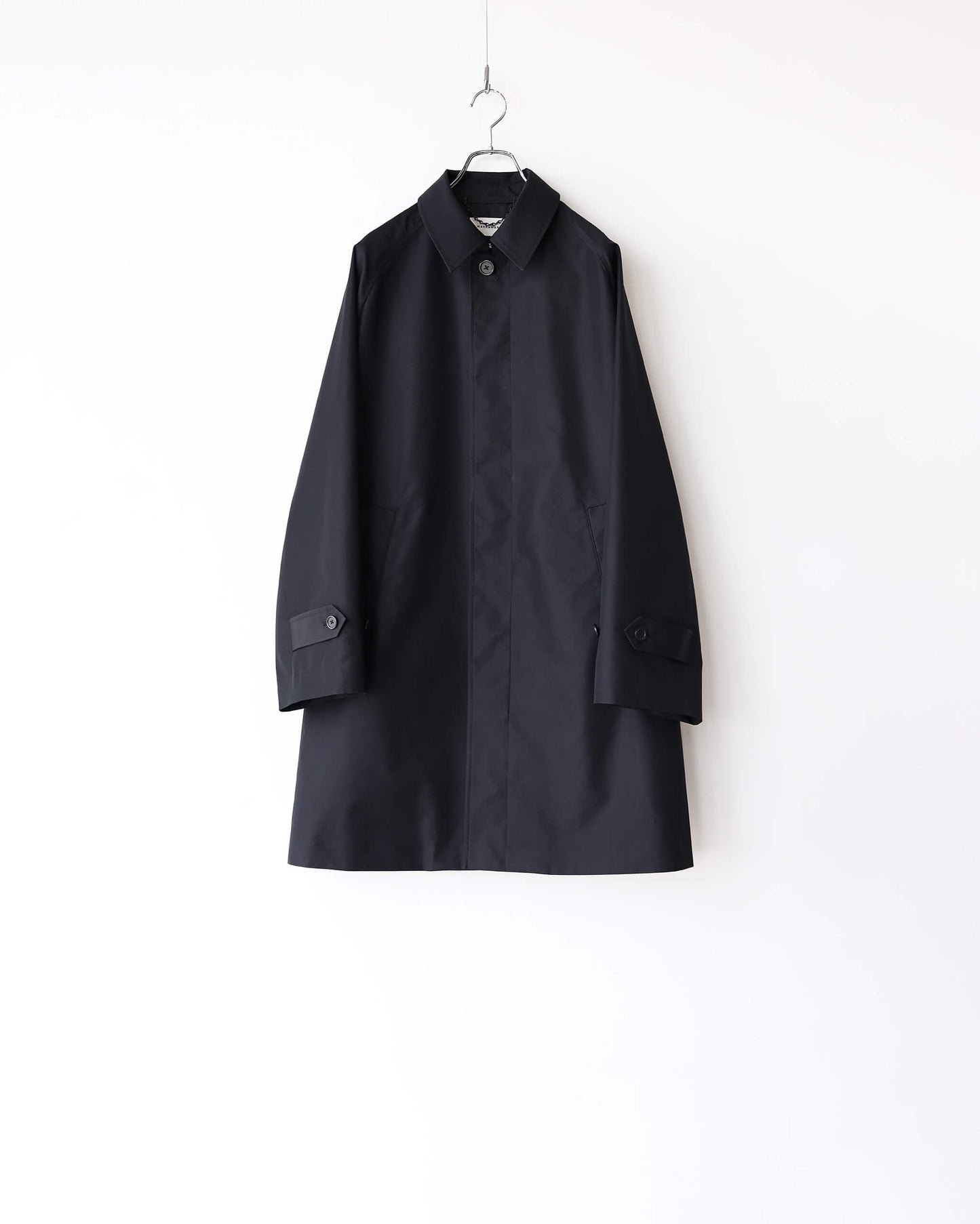 WALKABOUT COAT EGYPTIAN COTTON × RECYCLE POLYESTER WEATHER-CLOTH "BLACK"