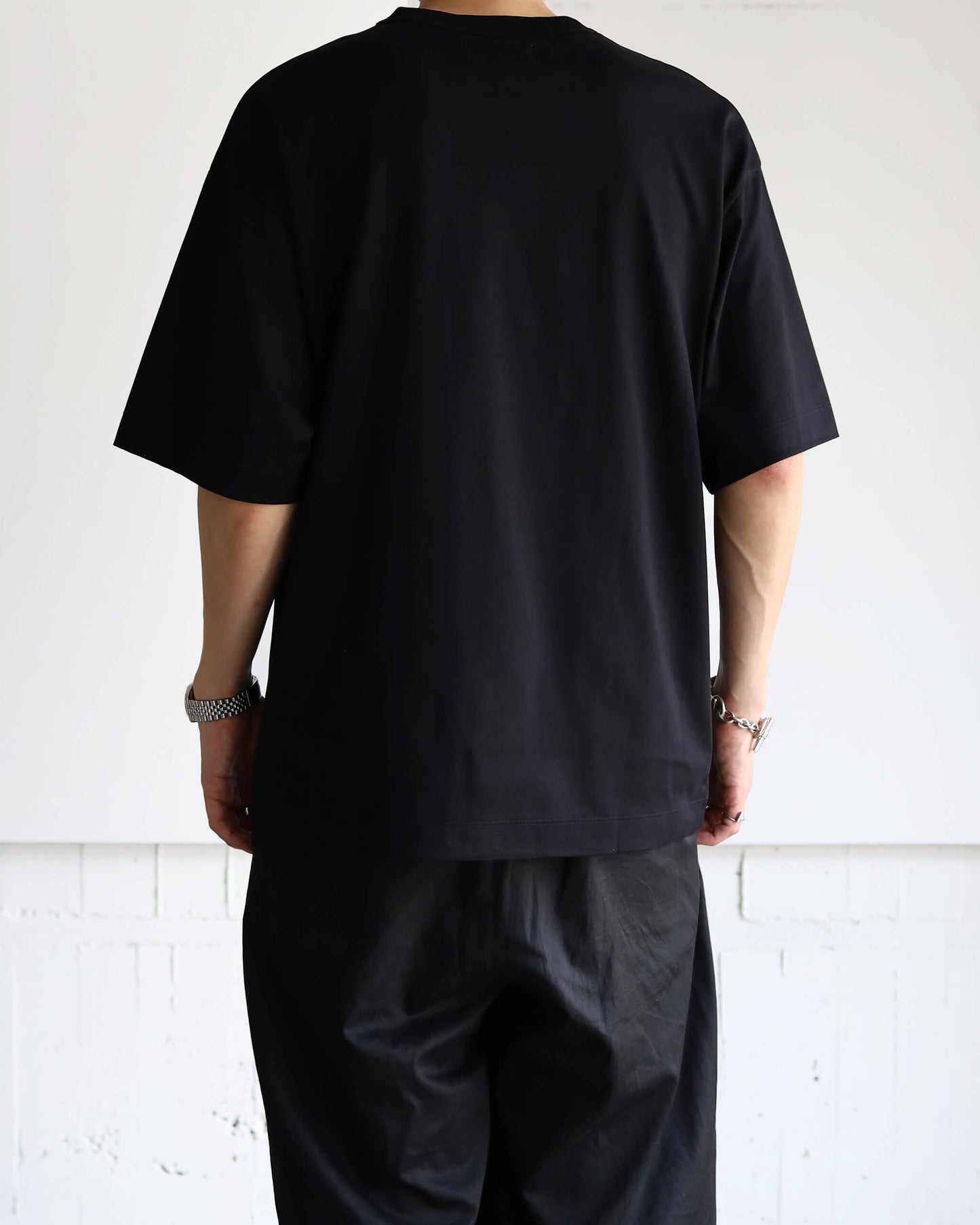 COMFORT FIT Tee GIZA 80/3 KNIT "BLACK"