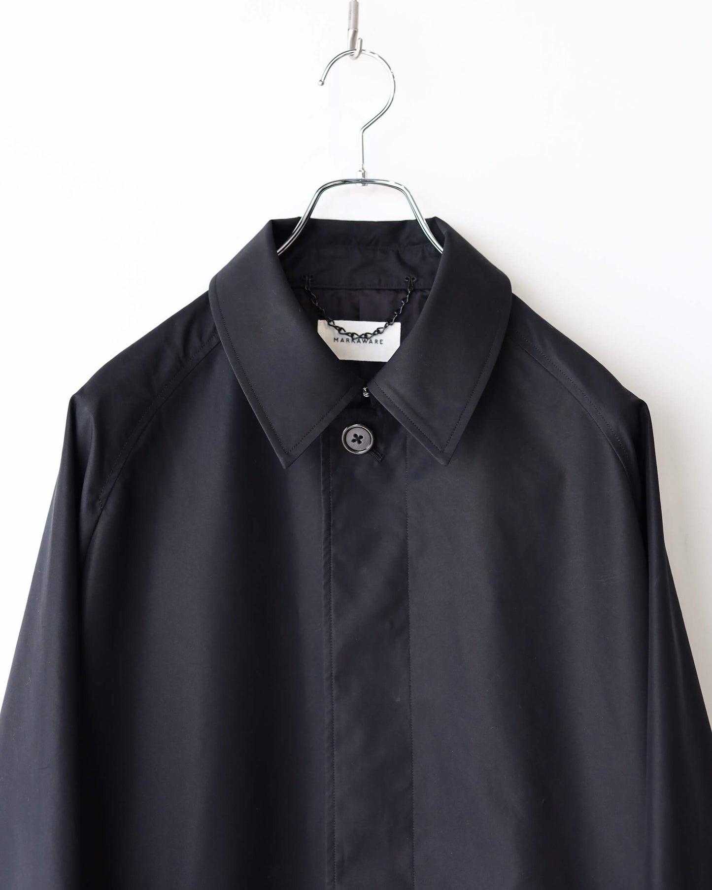 WALKABOUT COAT EGYPTIAN COTTON × RECYCLE POLYESTER WEATHER-CLOTH "BLACK"