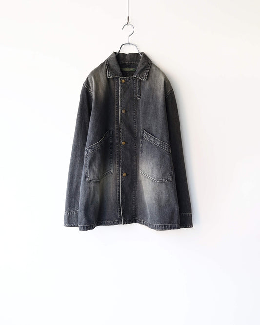 DENIM WORK JACKET "BLACK WASH"