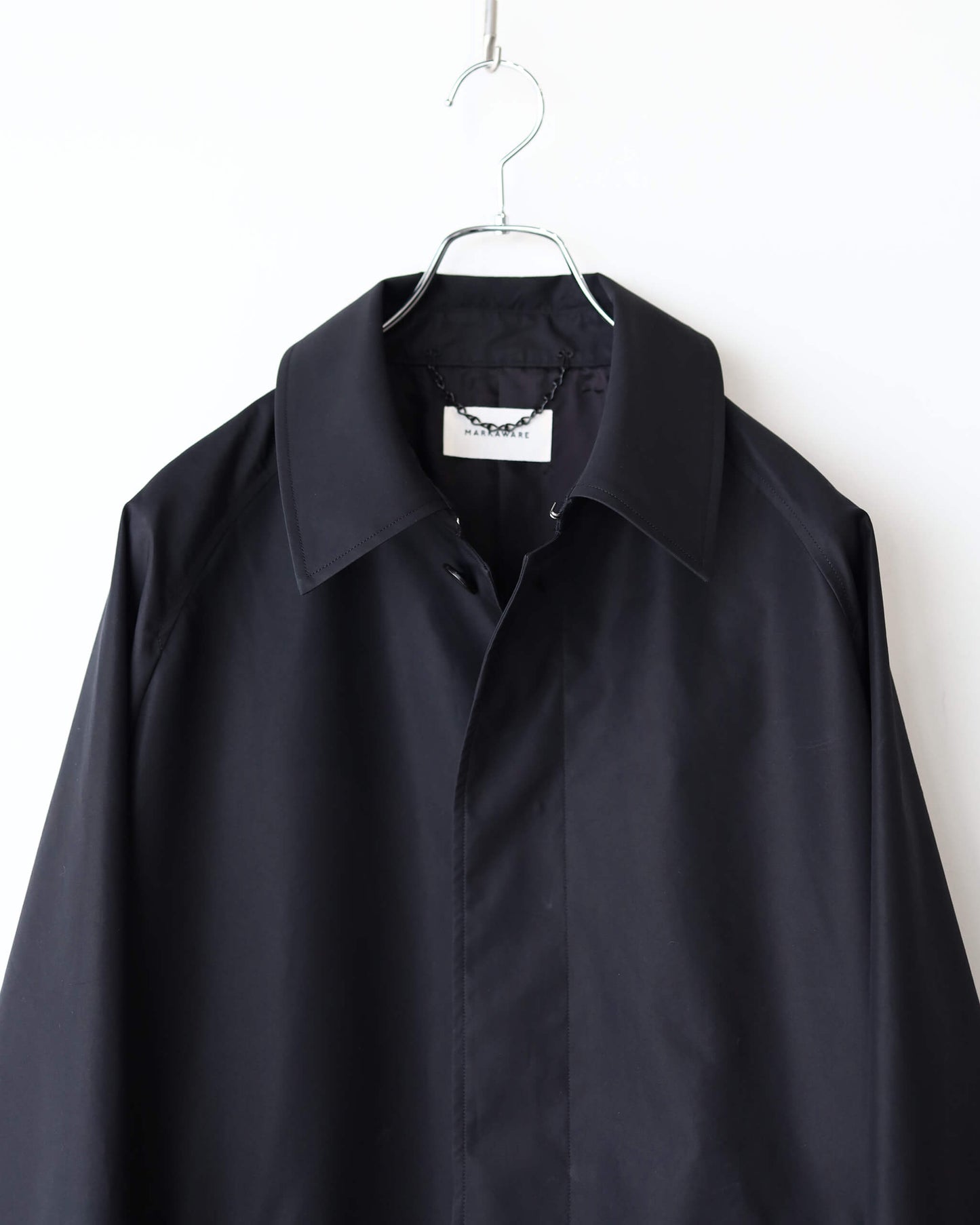 WALKABOUT COAT EGYPTIAN COTTON × RECYCLE POLYESTER WEATHER-CLOTH "BLACK"