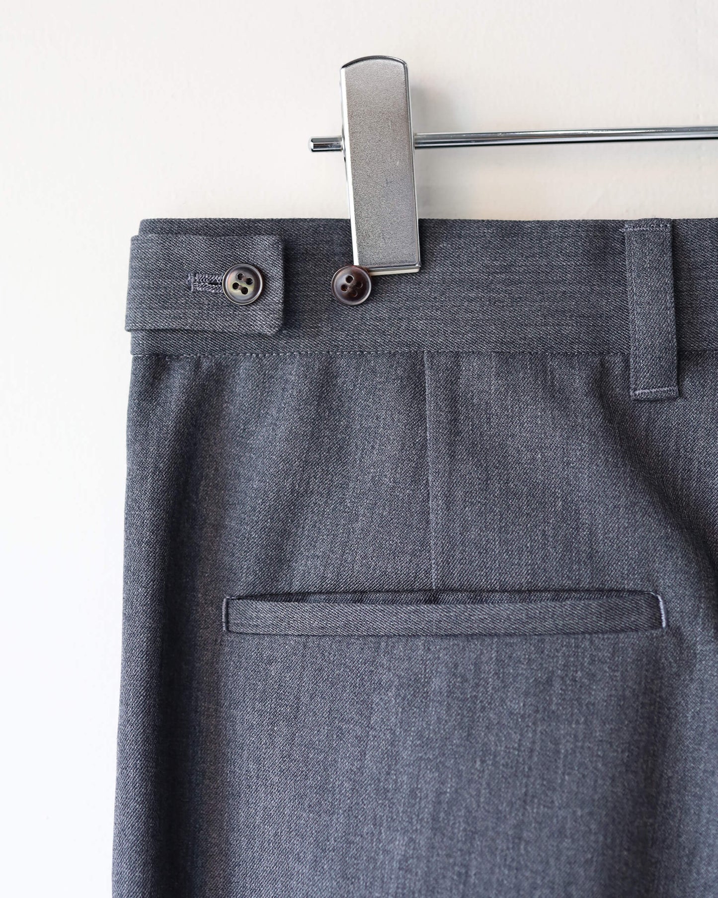MAKOTO TROUSERS -PLEATED WIDE- "CHARCOAL"