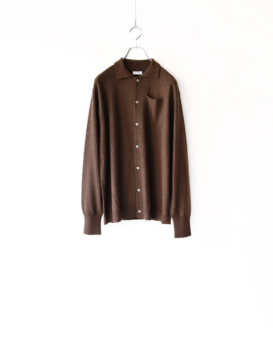 Innocent YAK Polo shirts cardigan "Brown"
