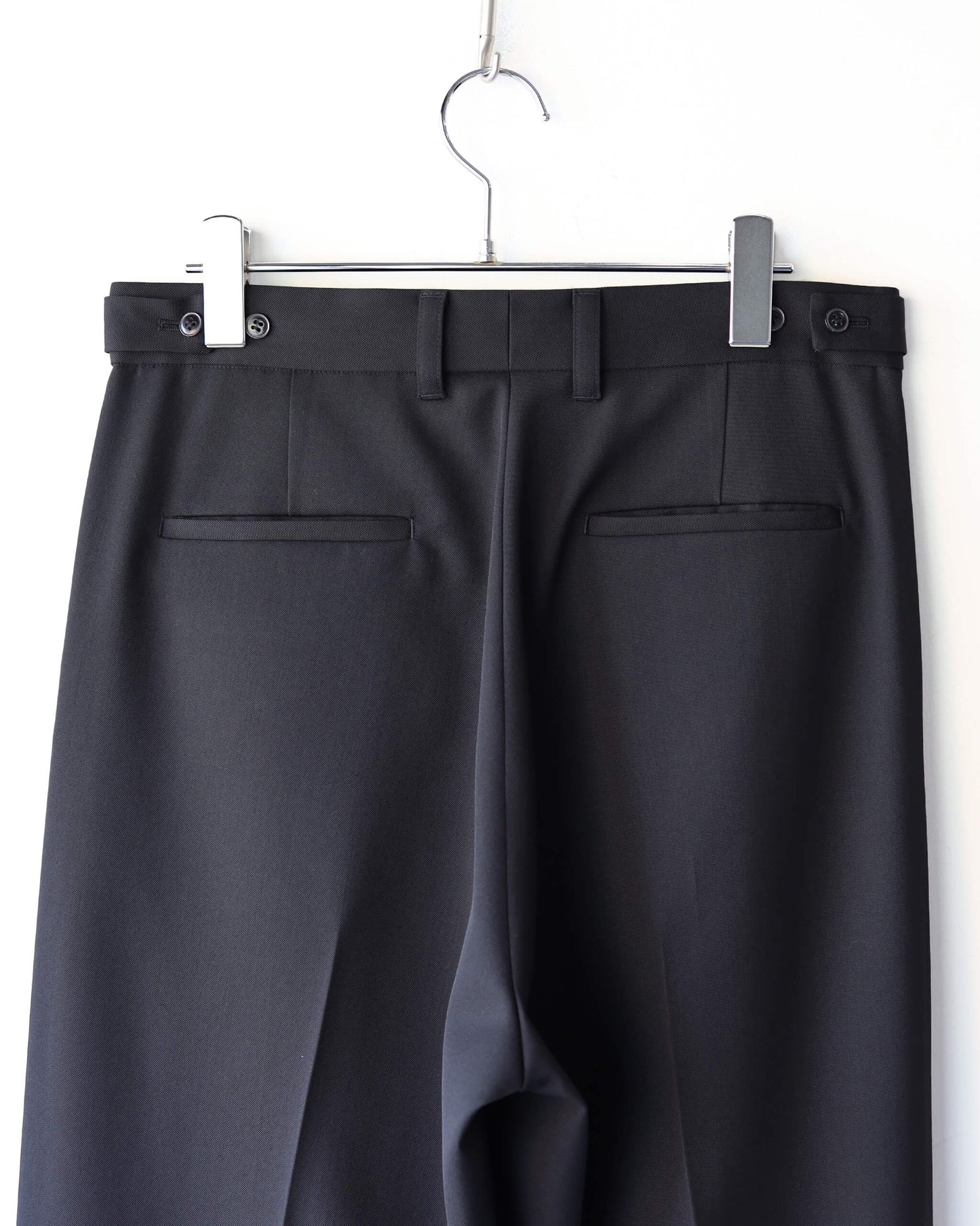 MAKOTO TROUSERS -PLEATED WIDE- "BLACK"