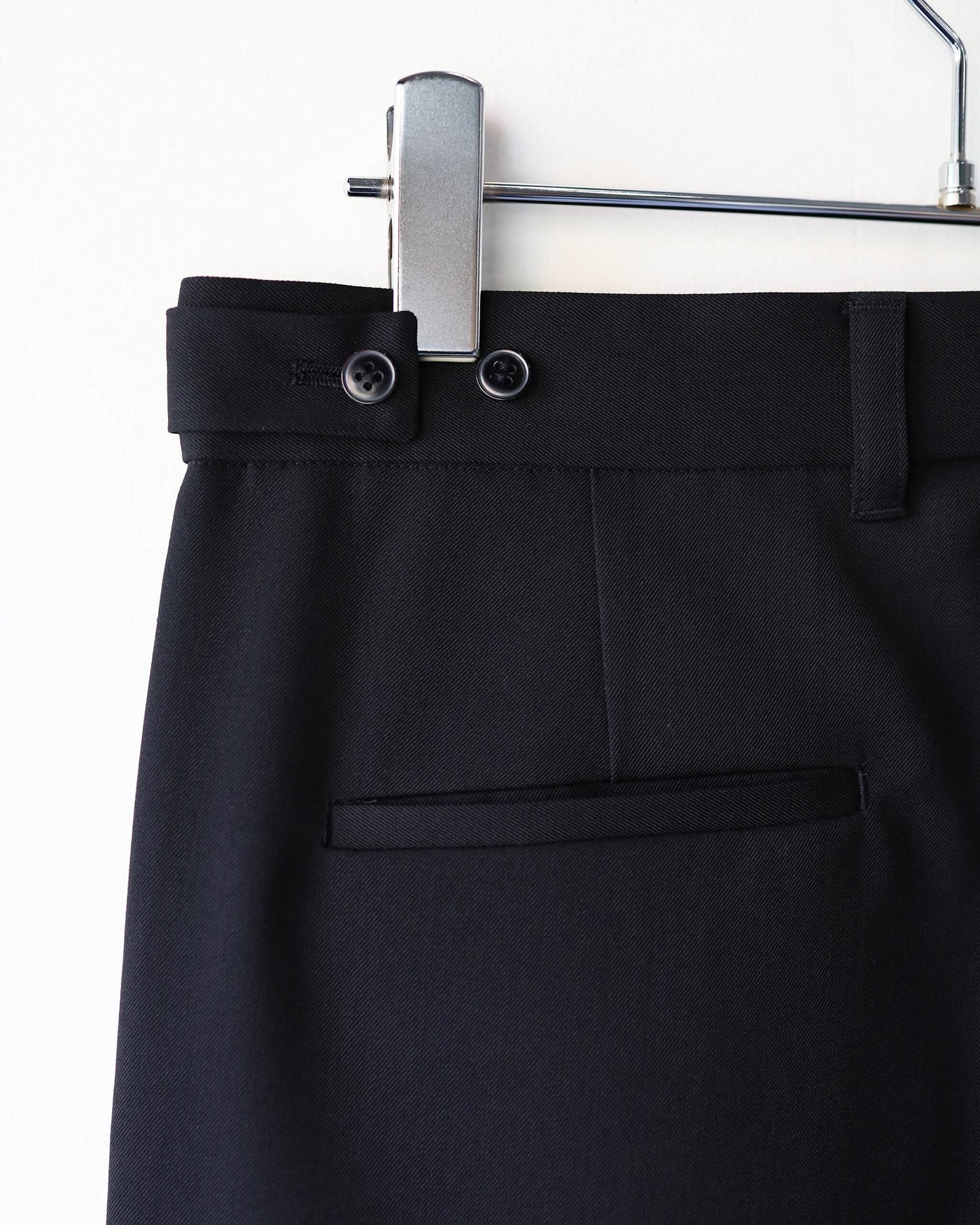 MAKOTO TROUSERS -PLEATED WIDE- "BLACK"