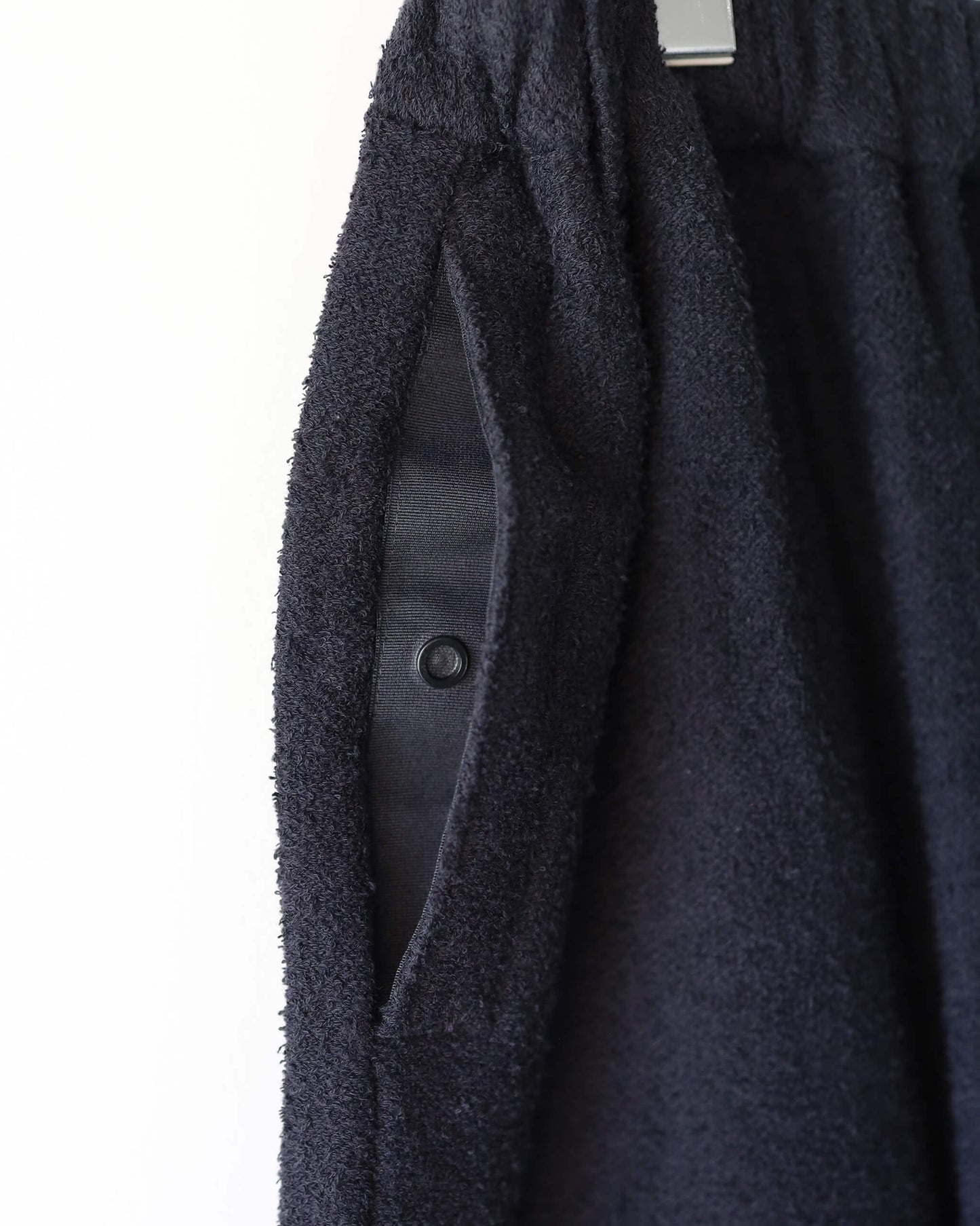 Twilight ♨ towel cloth wide easy pants "black"
