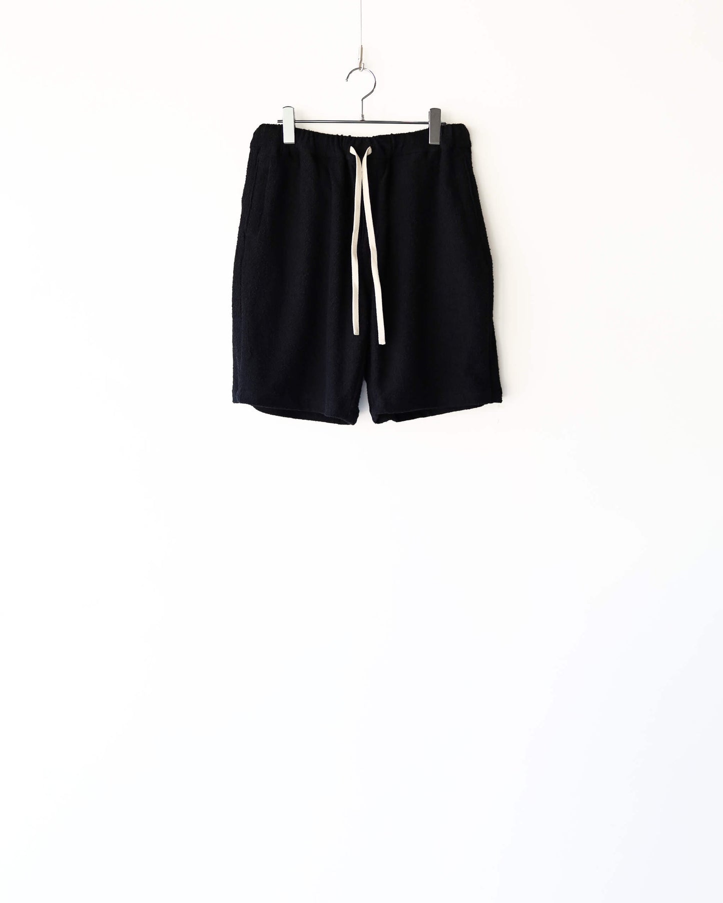 Twilight ♨ towel cloth wide short pants "black"