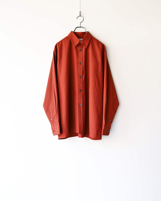 BOX SHIRT "BRICK RED"