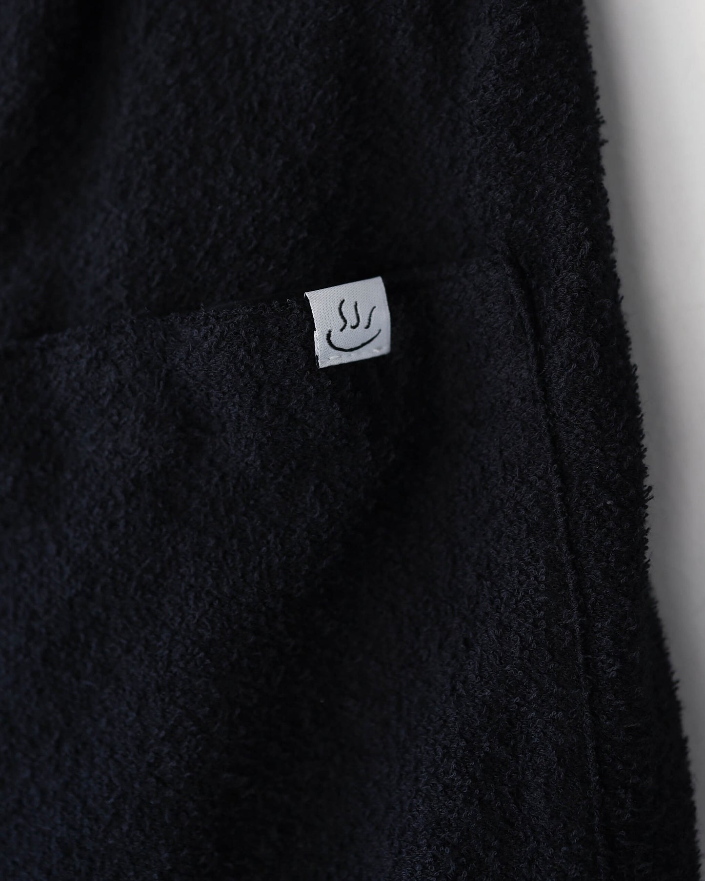 Twilight ♨ towel cloth wide short pants "black"